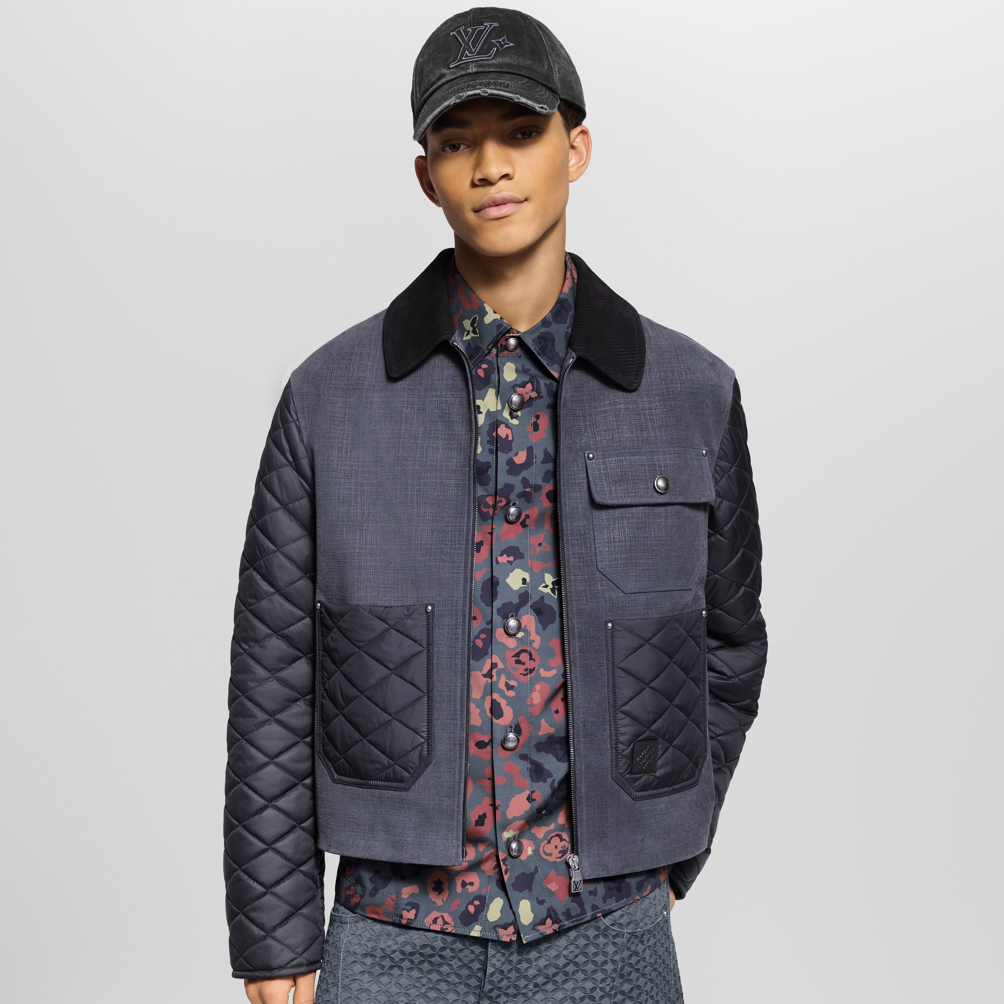 Mix Leather Workwear Blouson - 2