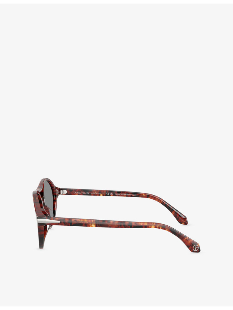 GIORGIO ARMANI AR8236U Round-Frame Acetate Sunglasses outlook