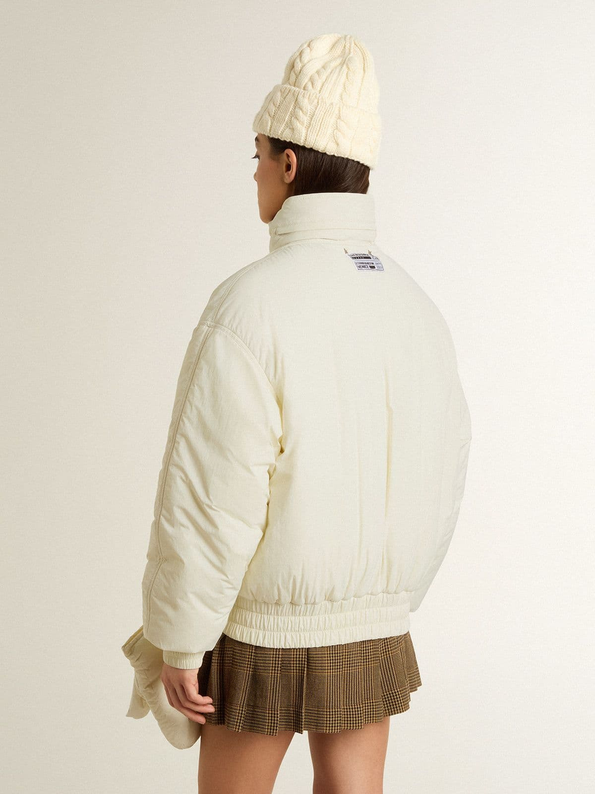 Women’s cream padded jacket - 3
