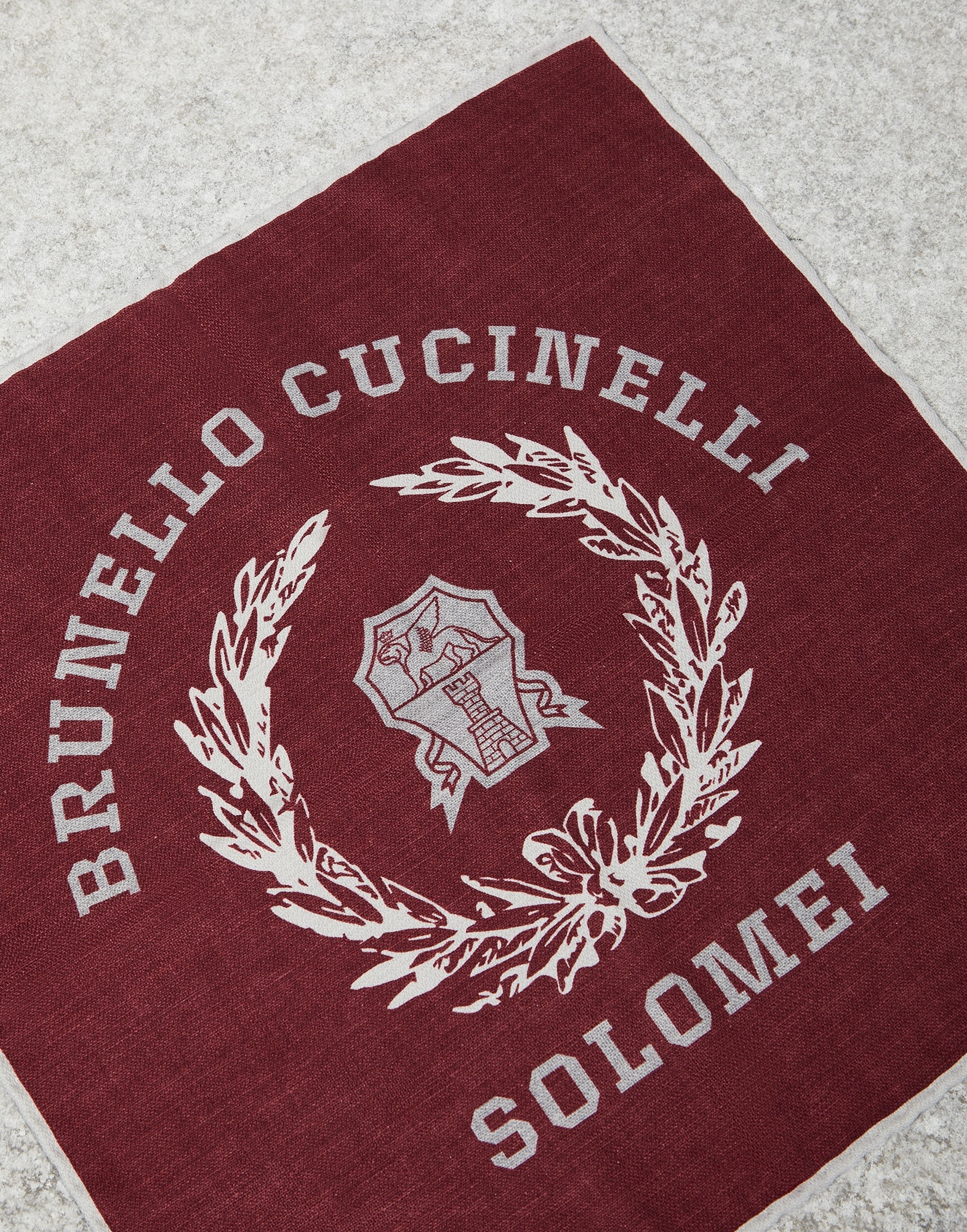 Silk pocket square with print - 2
