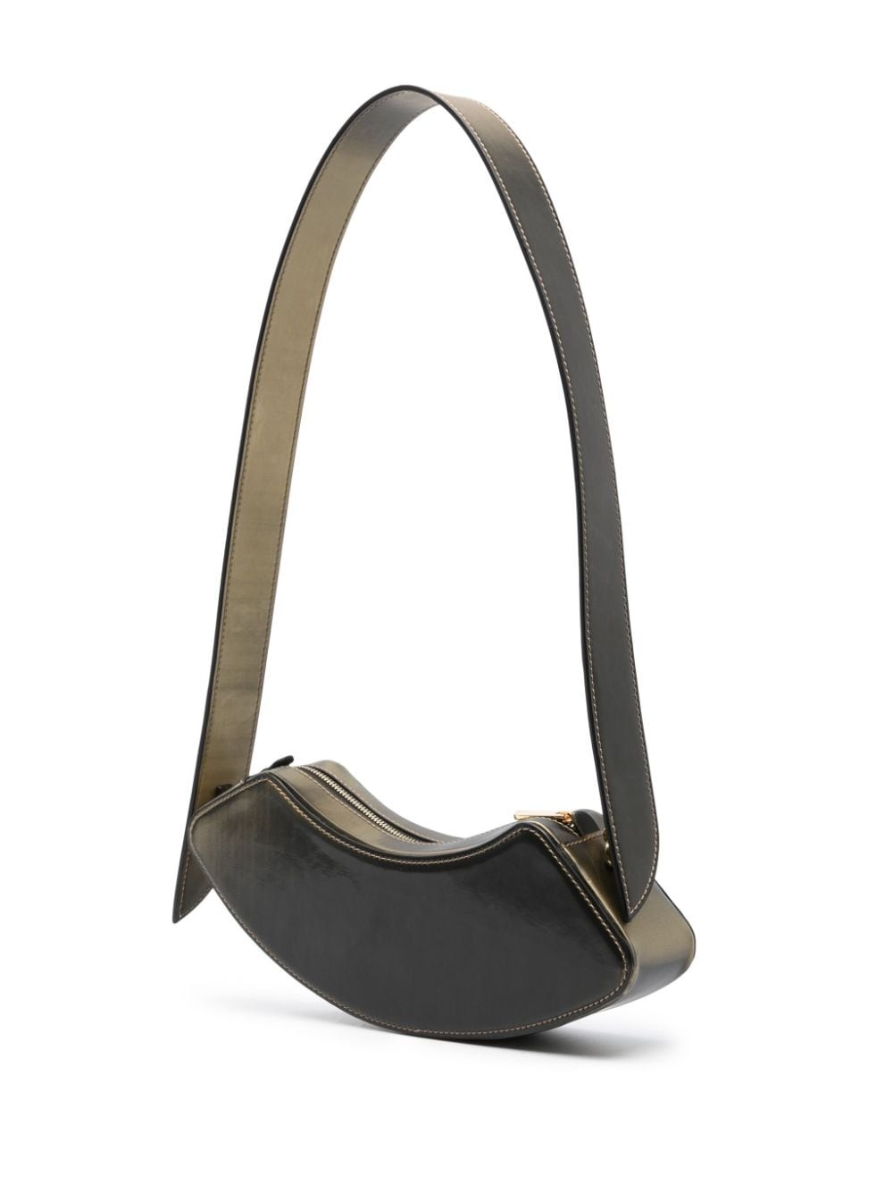Comma holographic-effect medium shoulder bag - 3
