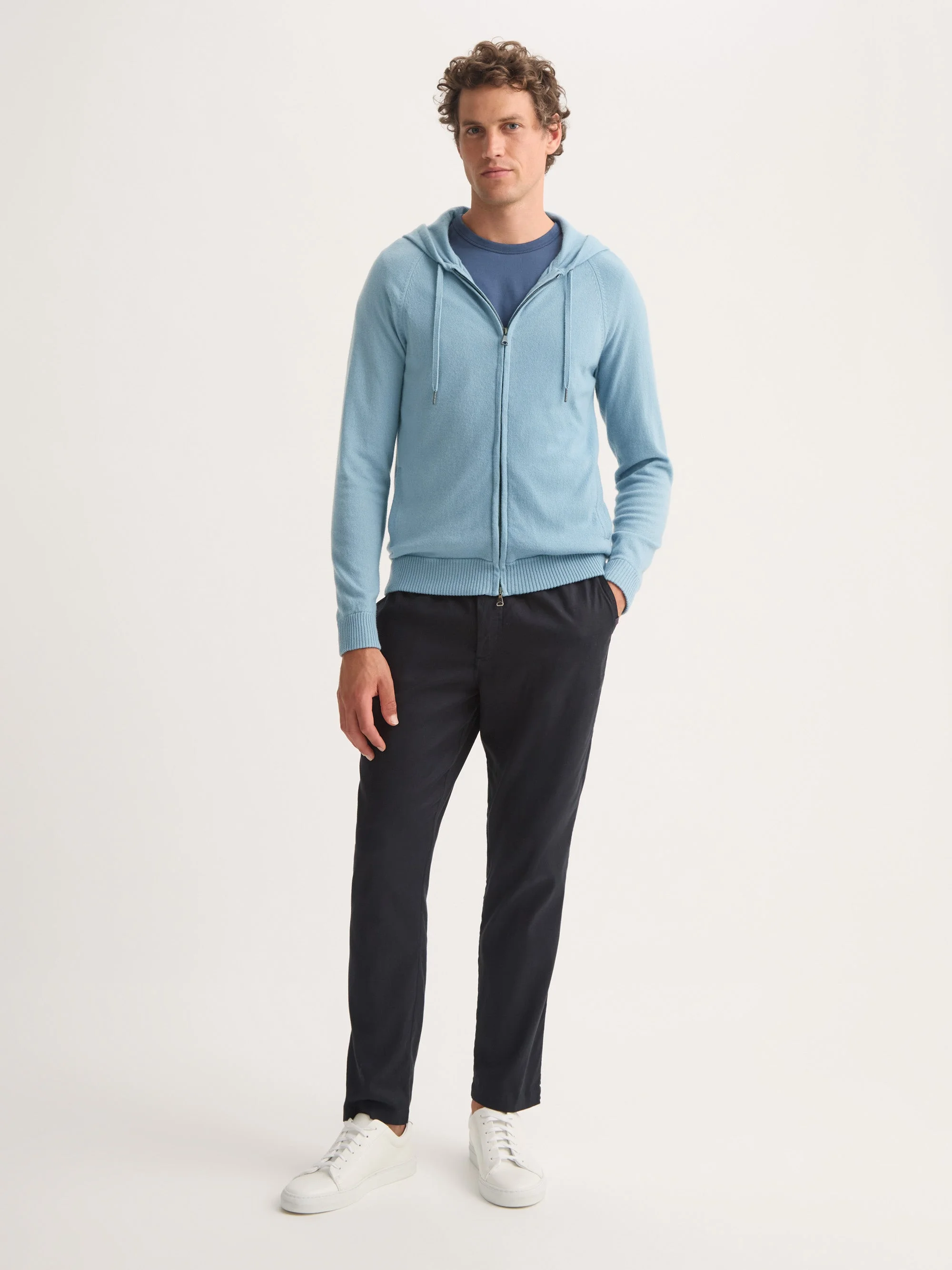 Men's Hoodie Finley Cashmere Sky Blue - 1