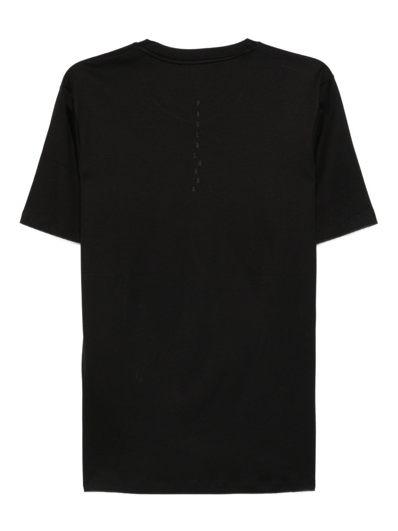 Paul & Shark logo-embroidered cotton T-shirt outlook