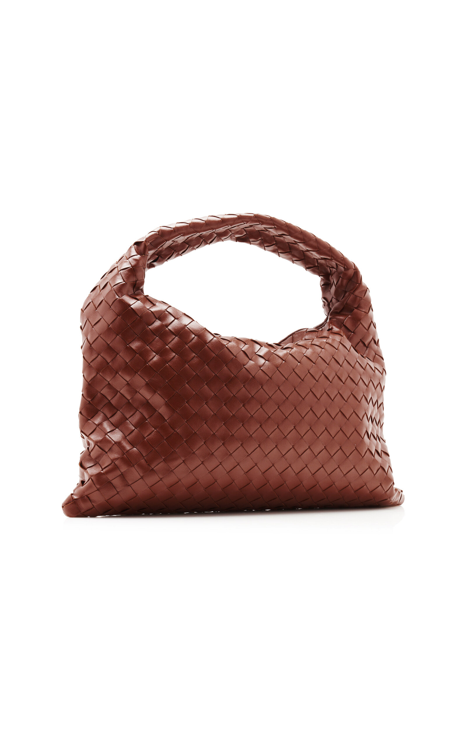 Small Hop Intrecciato Leather Bag brown - 3