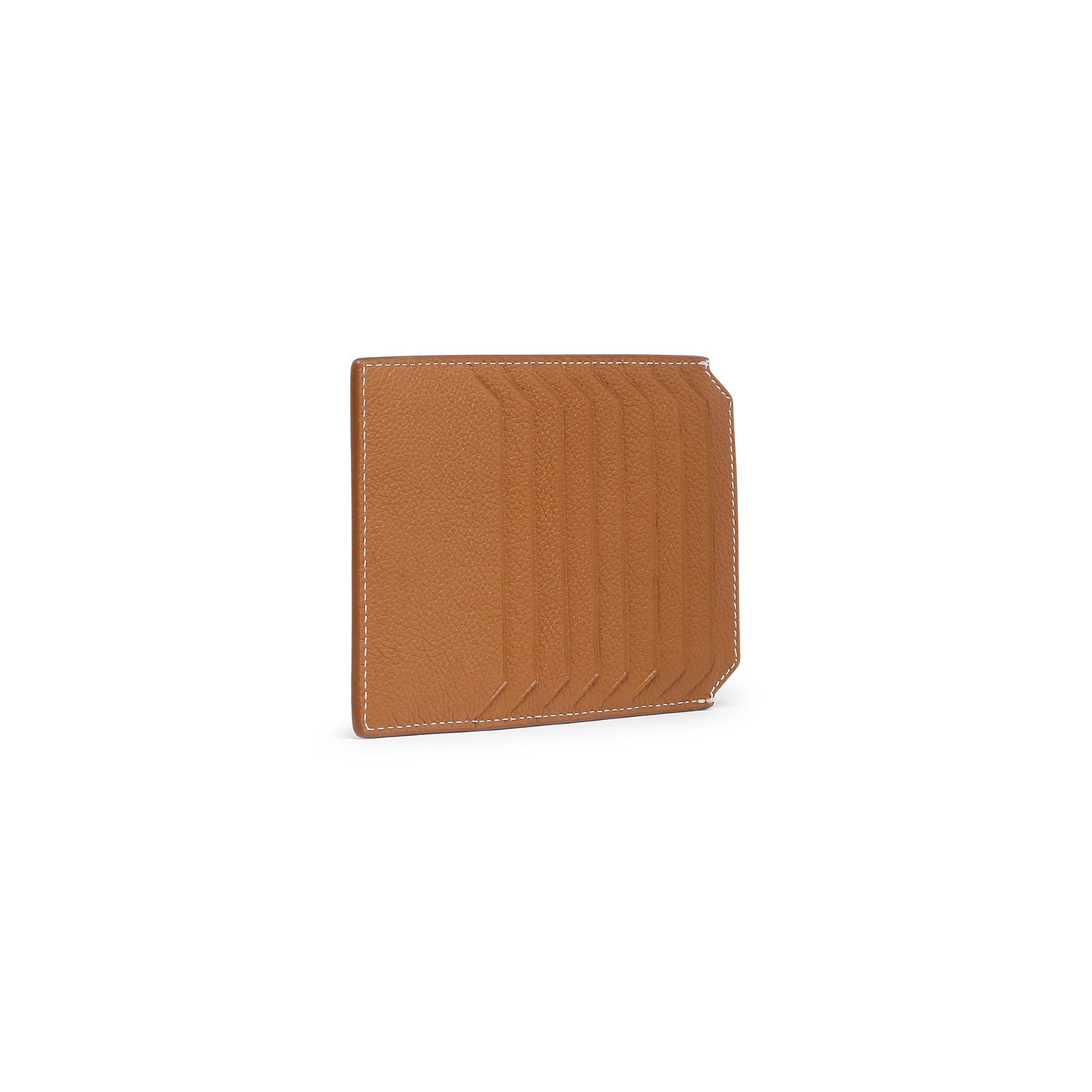 Light brown tumbled leather document holder - 2