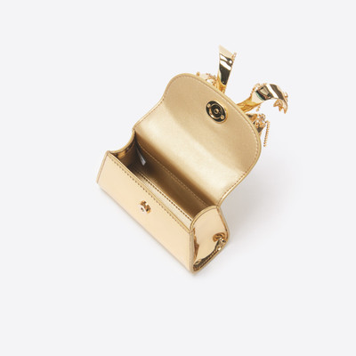 self-portrait Gold Metallic Micro Bow Bag outlook