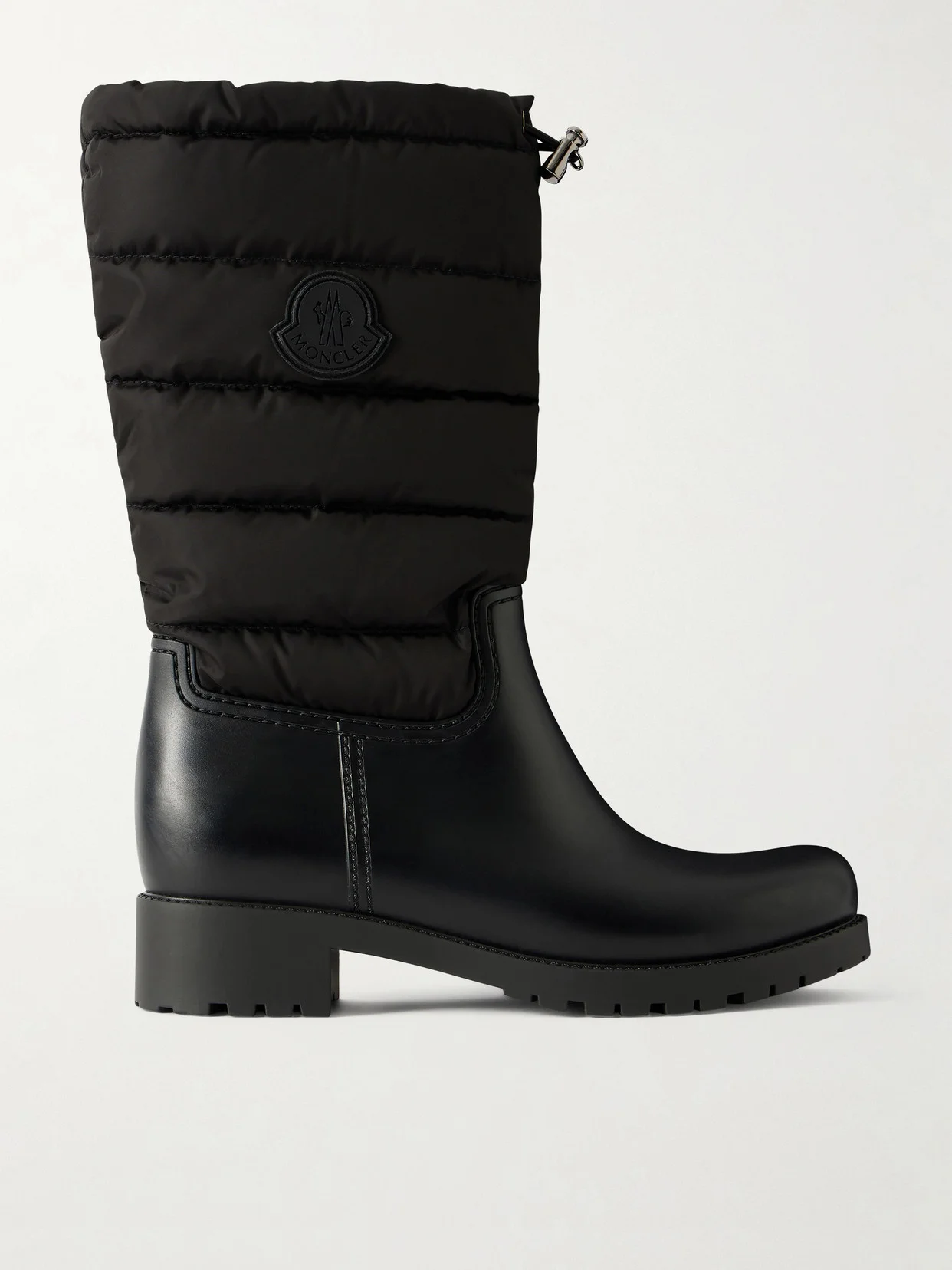 Ginette Quilted Nylon And Rubber Rain Boots - 1