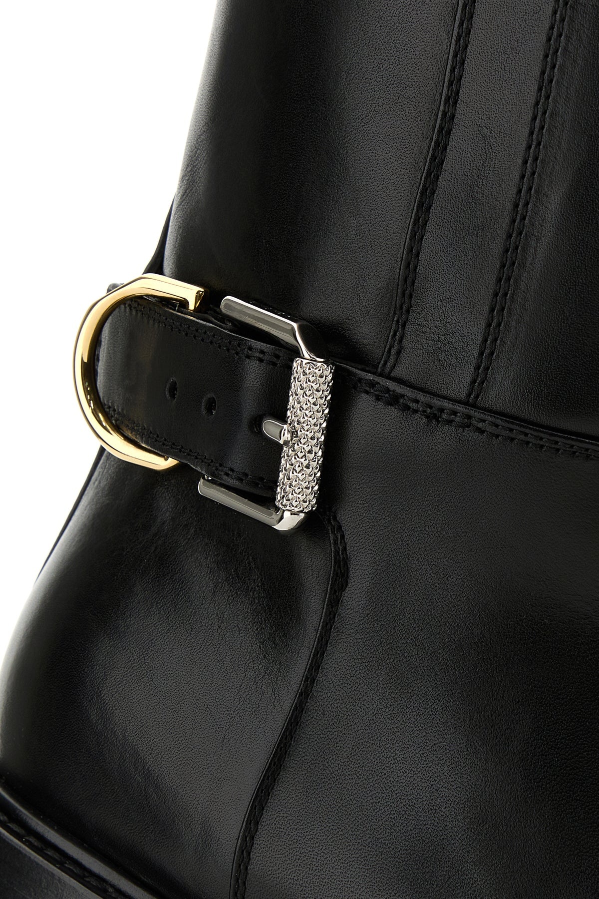 Black leather Voyou boots - 4