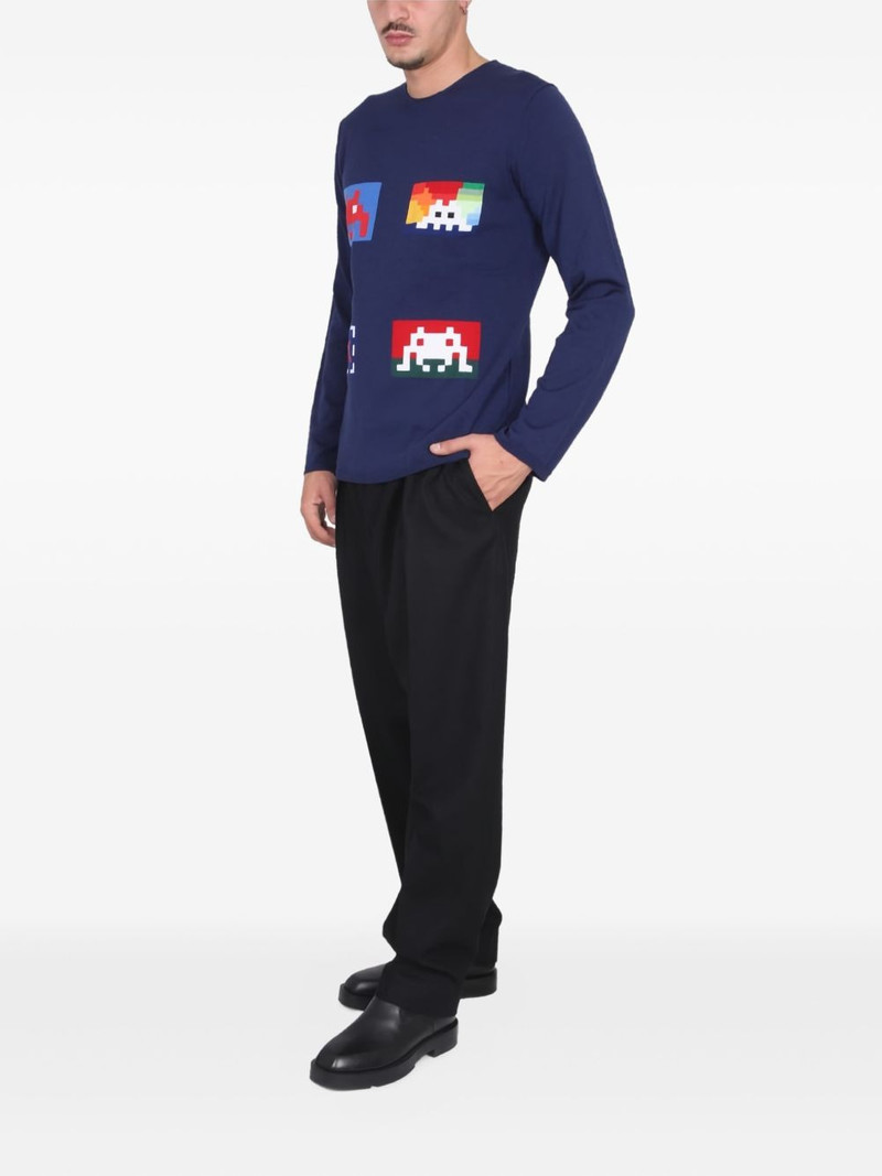 Comme des Garçons SHIRT graphic crewneck knitwear outlook