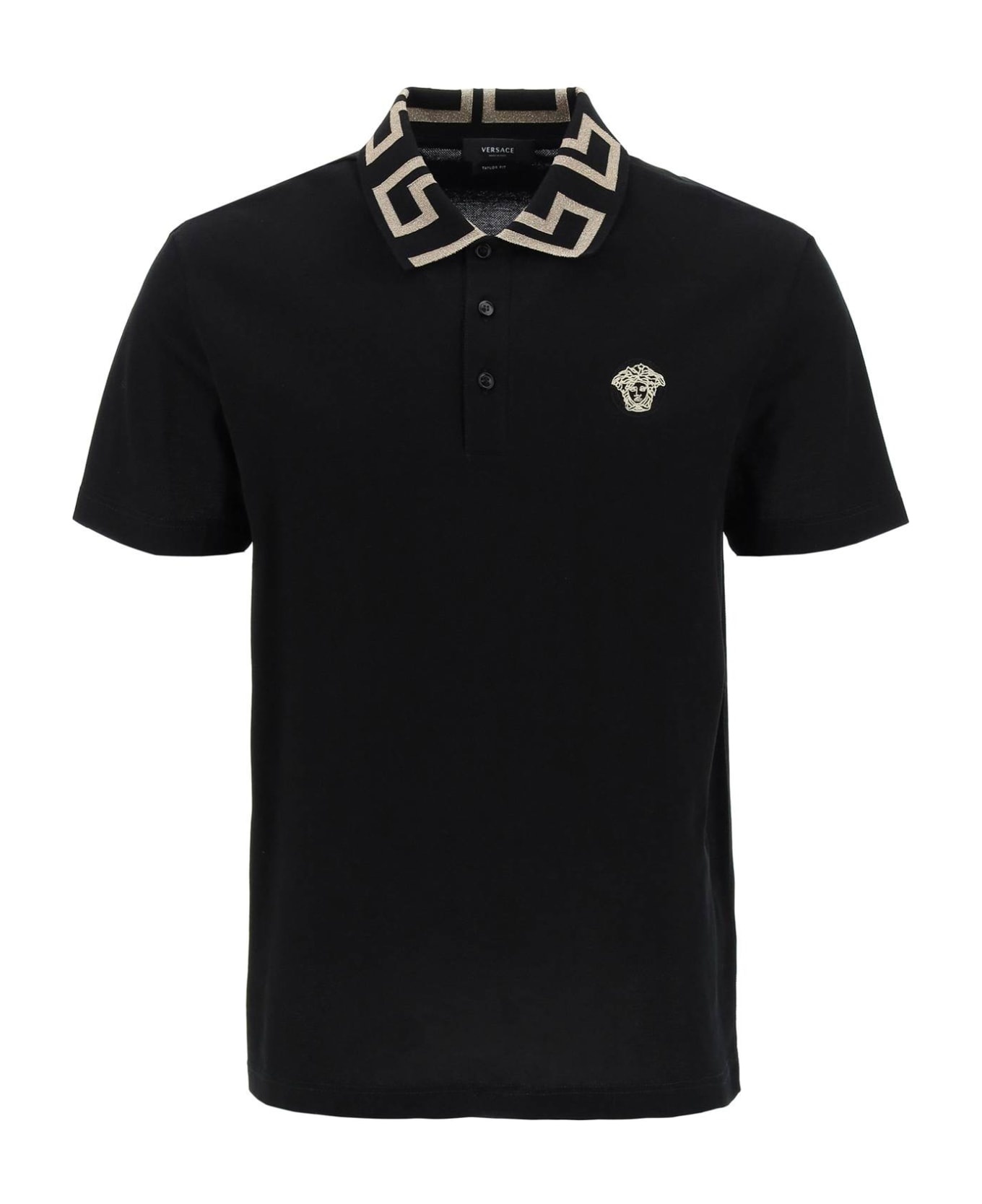 Greca Short-sleeved Polo Shirt - 1