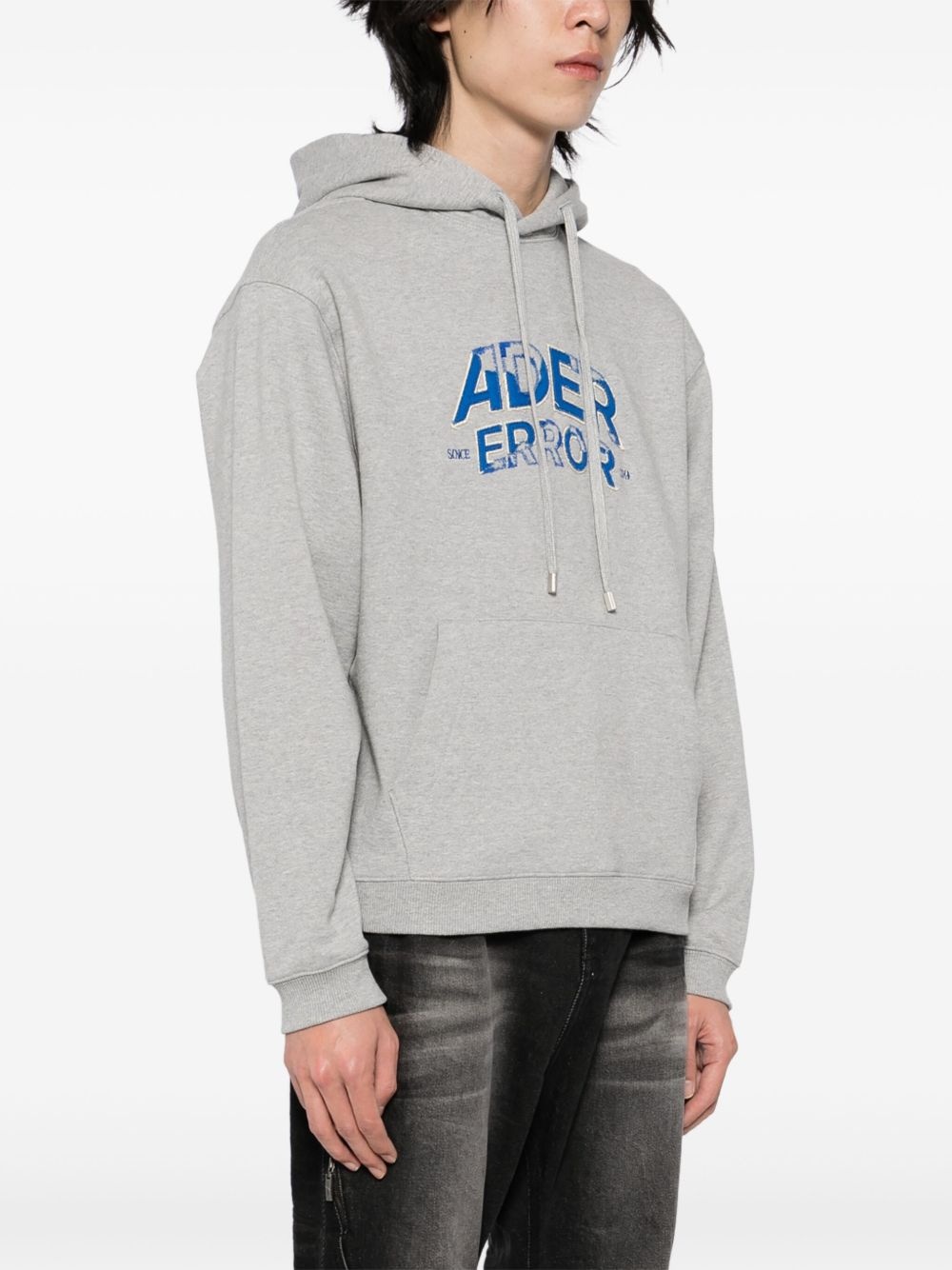 logo-embroidered hoodie - 3