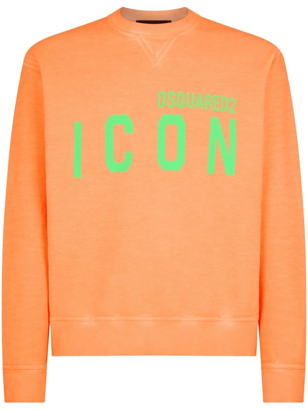 logo-print cotton sweatshirt - 1