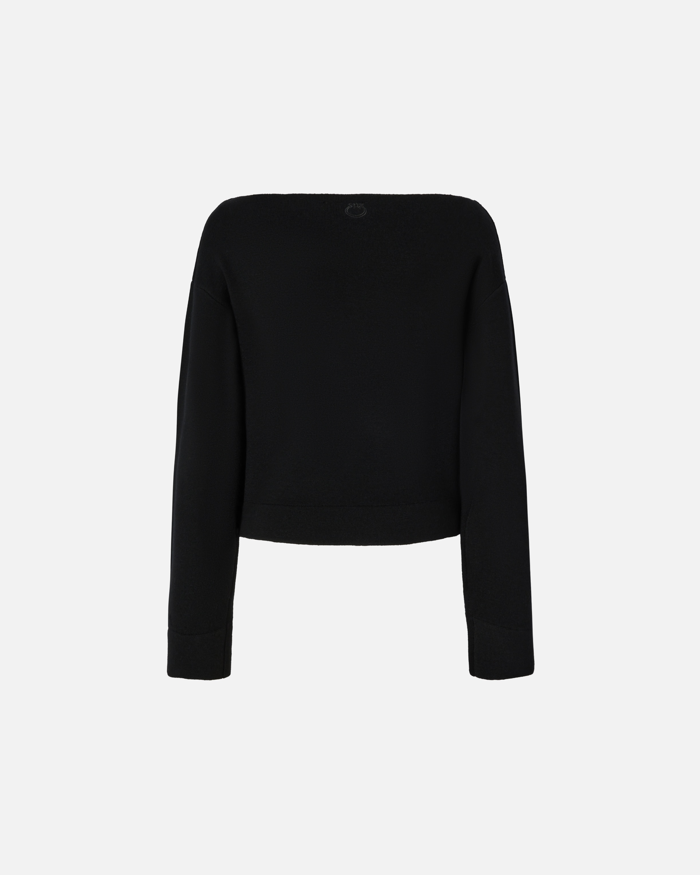 WOOL SWEATER WITH BOAT NECKLINE - 2