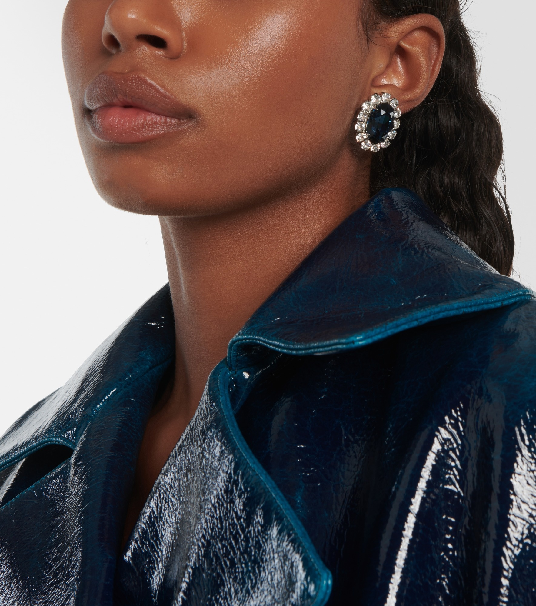 Diana crystal-embellished earrings - 3