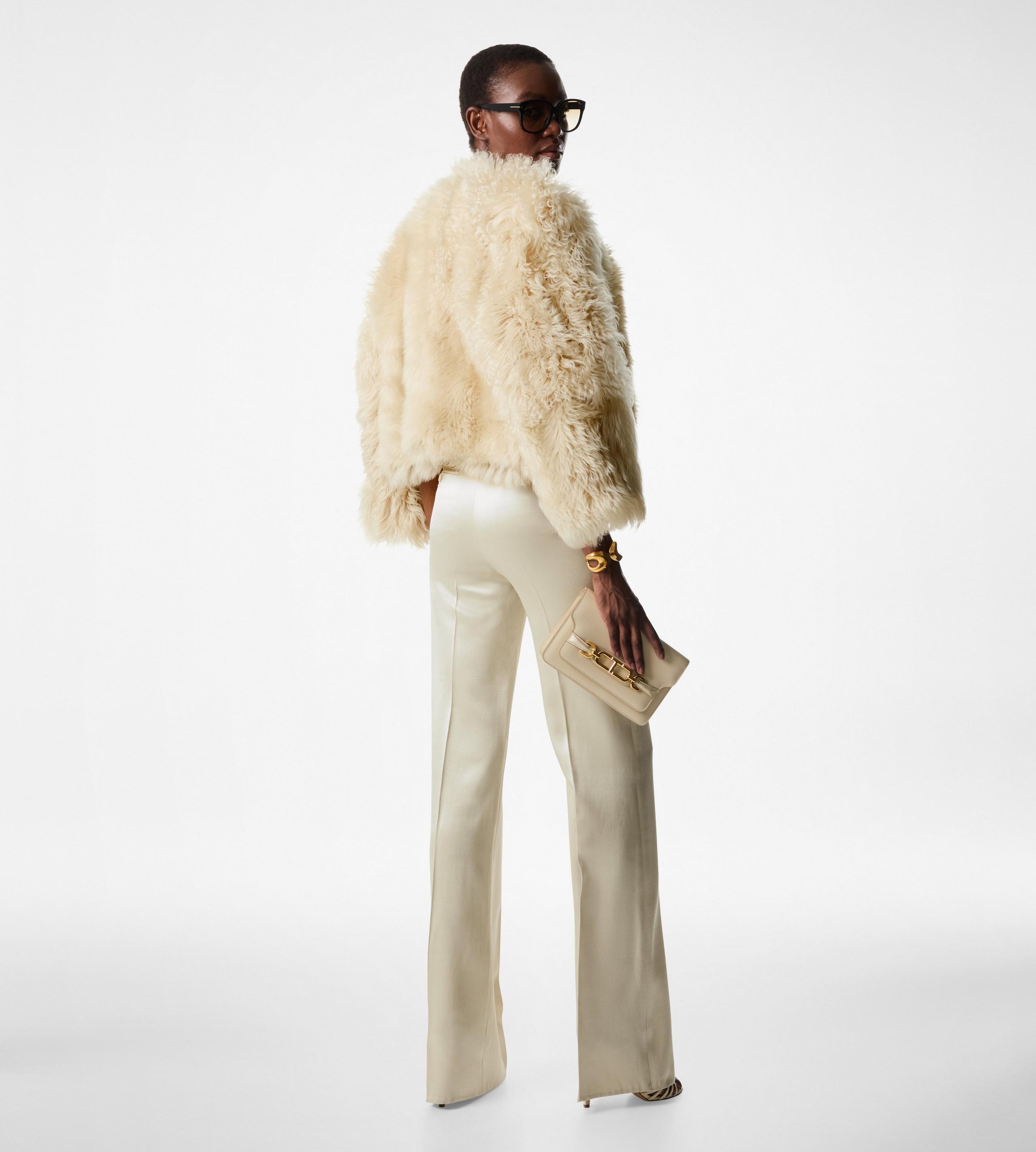 CURLY SHEARLING JACKET - 3