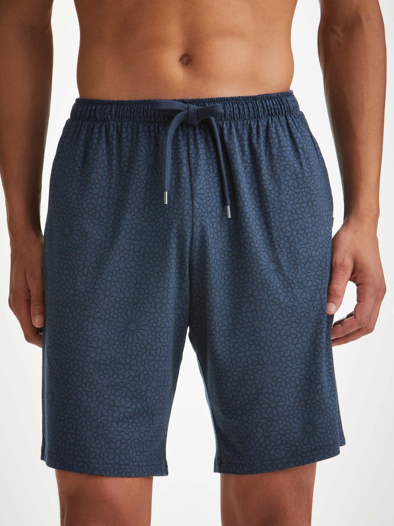 Men's Lounge Shorts London 12 Micro Modal Navy - 5