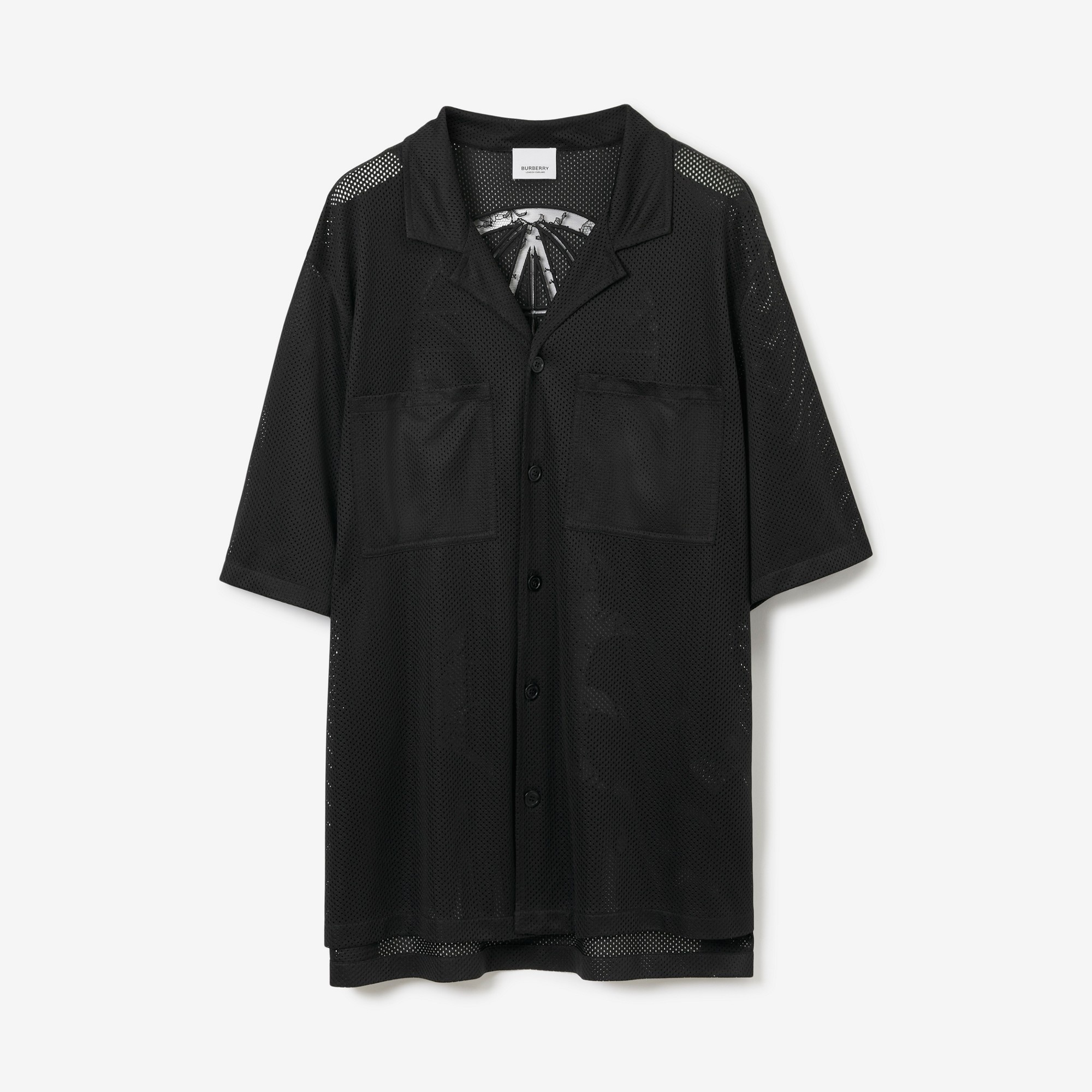 Varsity Graphic Mesh Pyjama Shirt - 1
