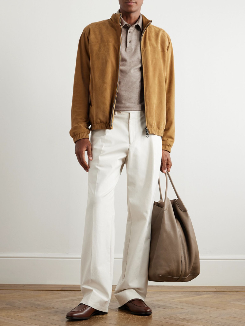 Loro Piana Cashmere Polo Shirt Neutral outlook