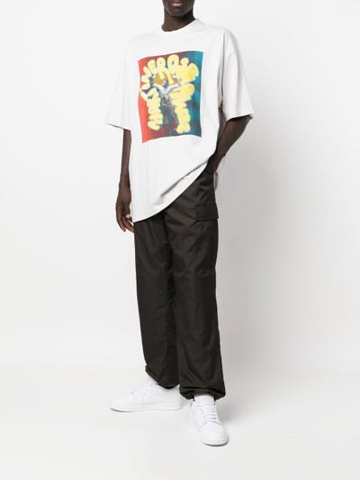 Martine Rose logo-patch crew-neck T-shirt outlook