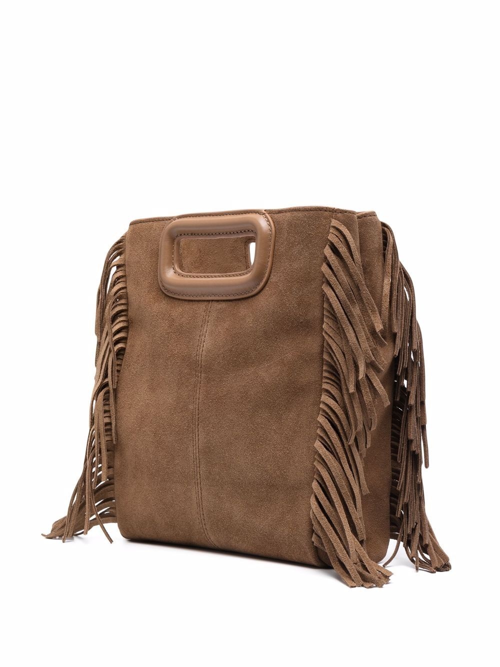 M fringed suede bag - 4