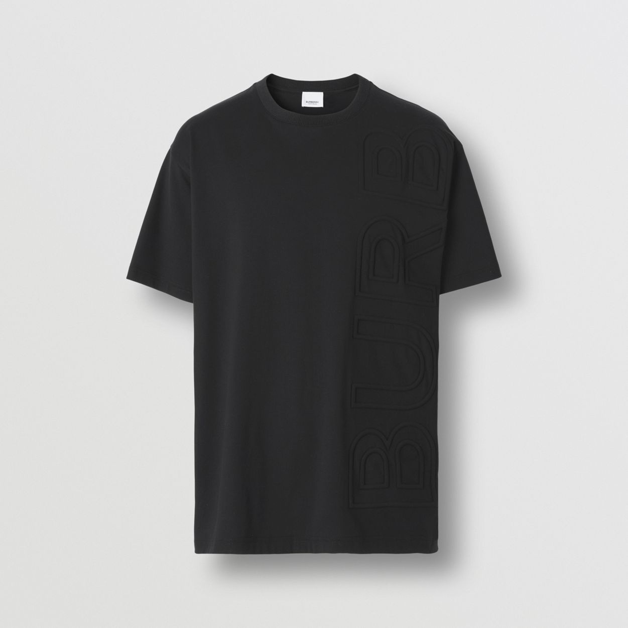 Logo Embossed Cotton Oversized T-shirt - 1