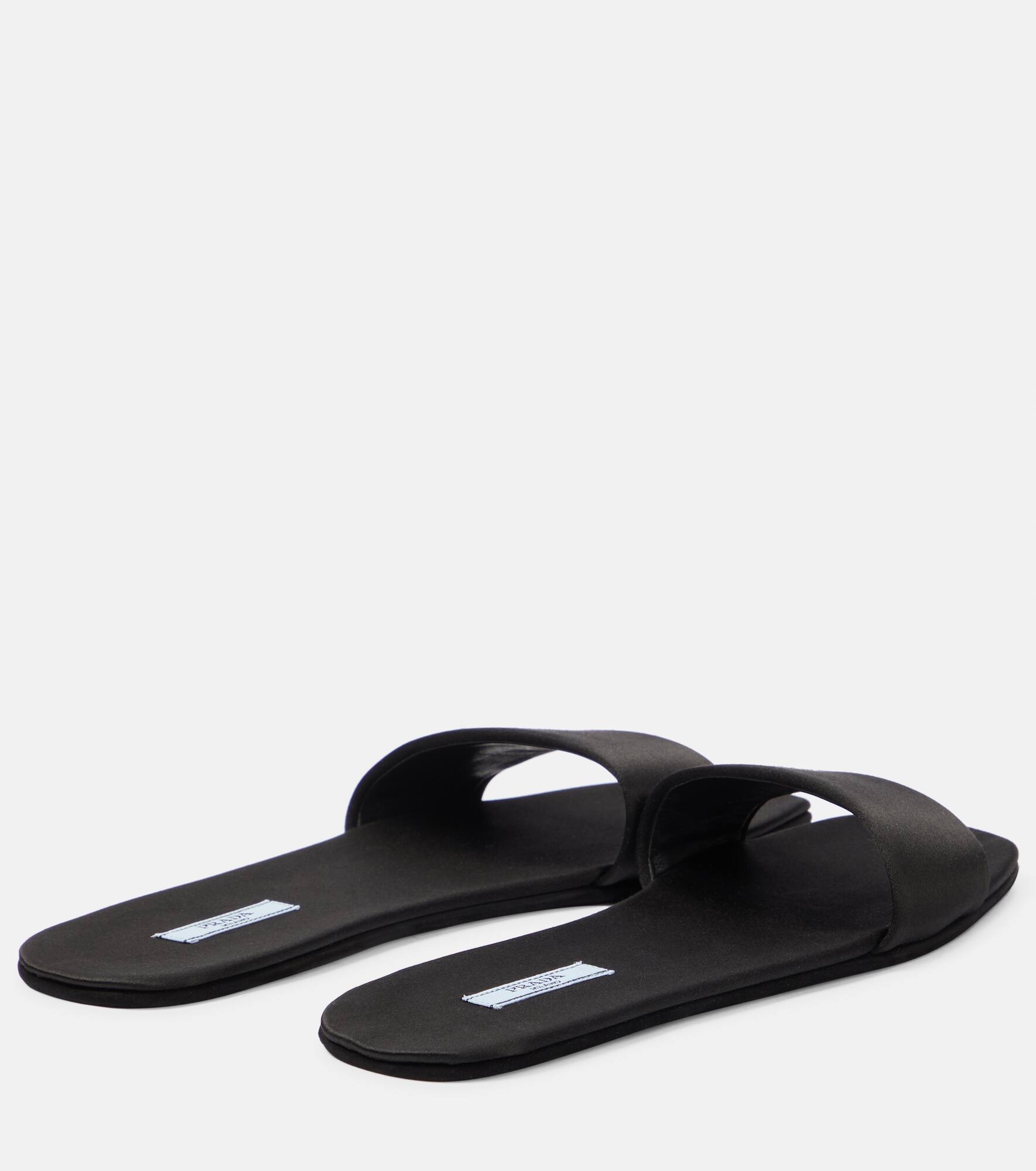 Silk satin slides - 2
