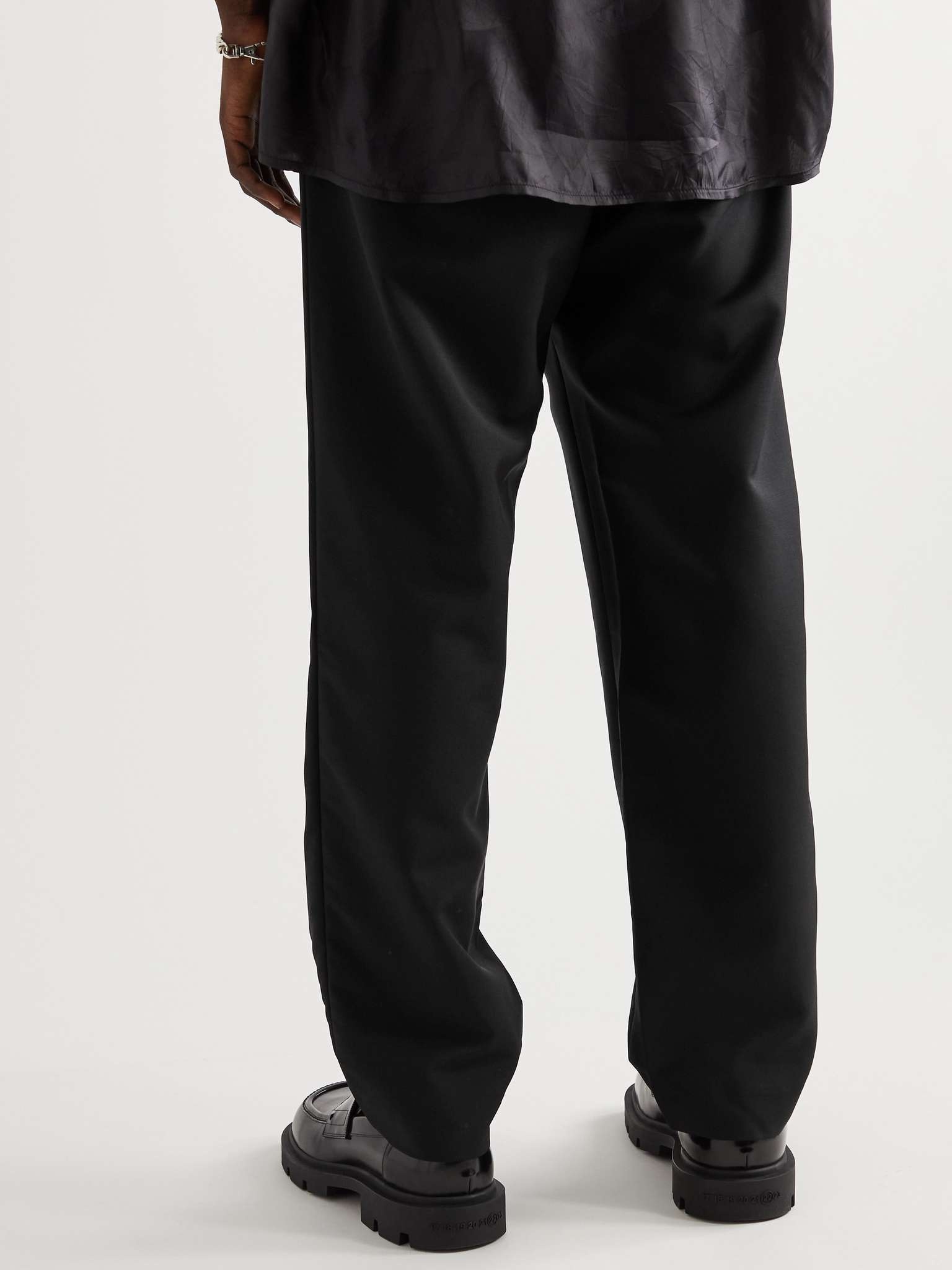 Straight-Leg Wool and Mohair-Blend Grain de Poudre Trousers - 4