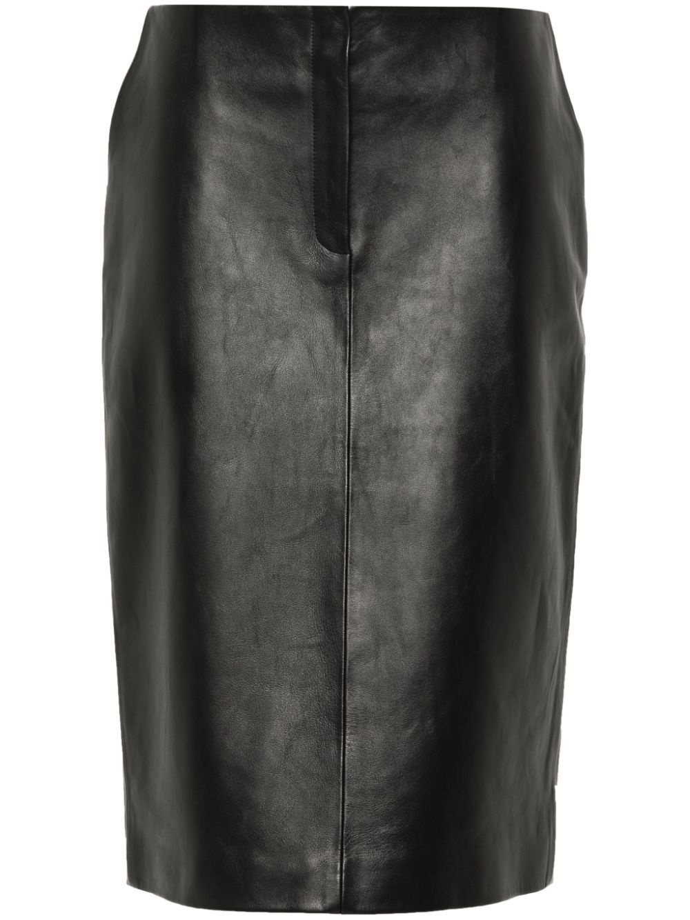 leather pencil skirt - 1