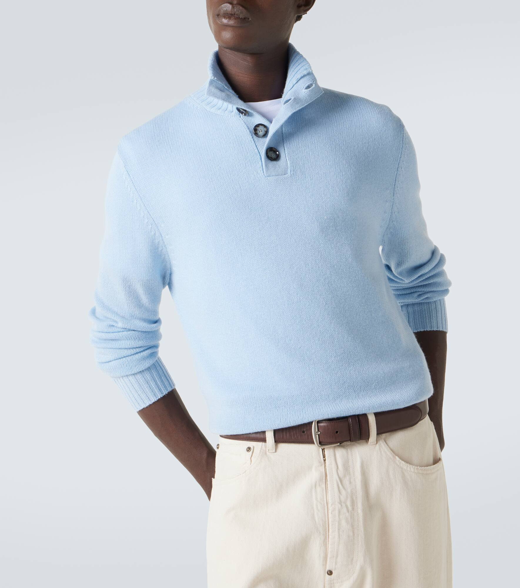 Wool and cashmere turtleneck sweater - 5