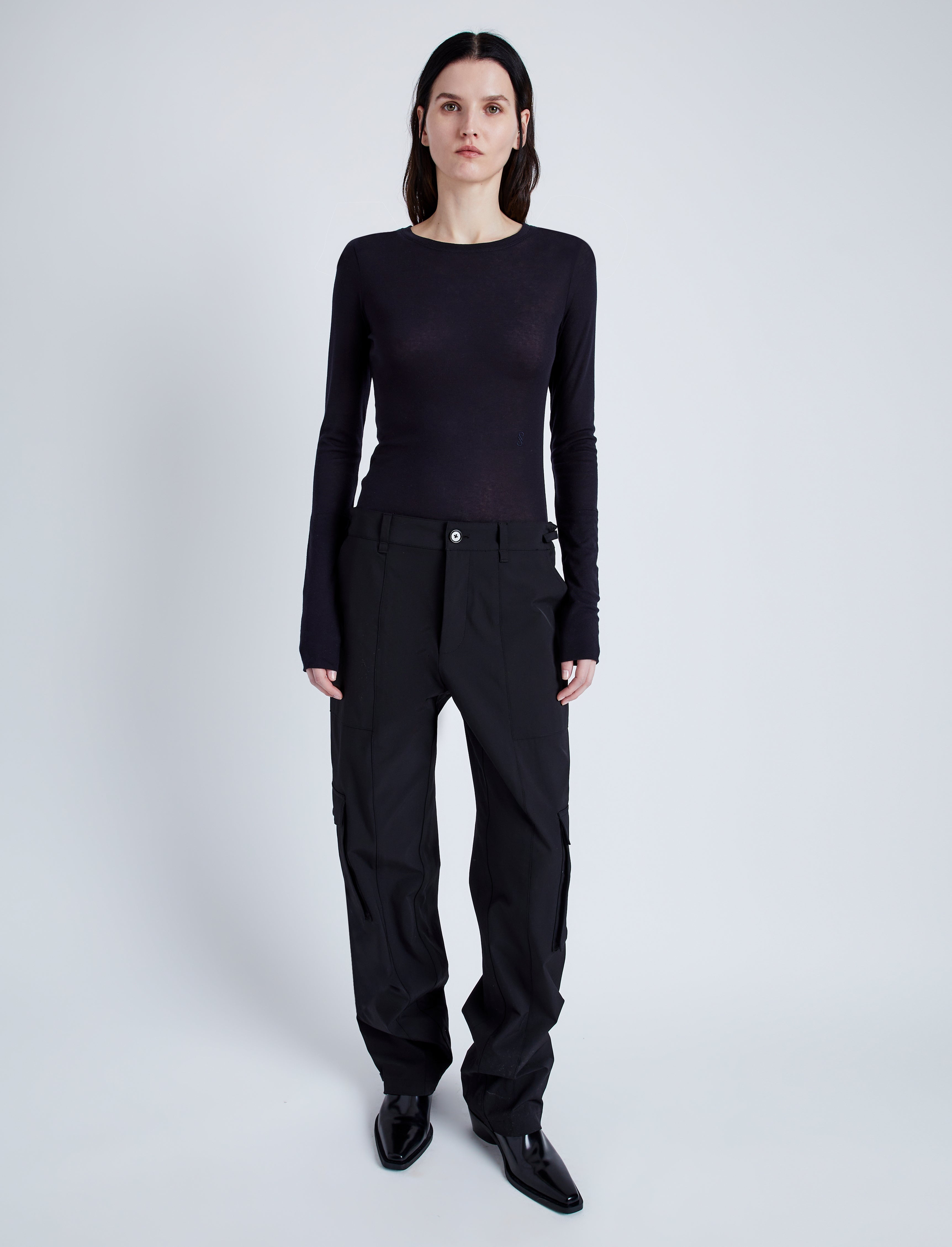Kaiya Top in Sheer Slub Jersey - 3