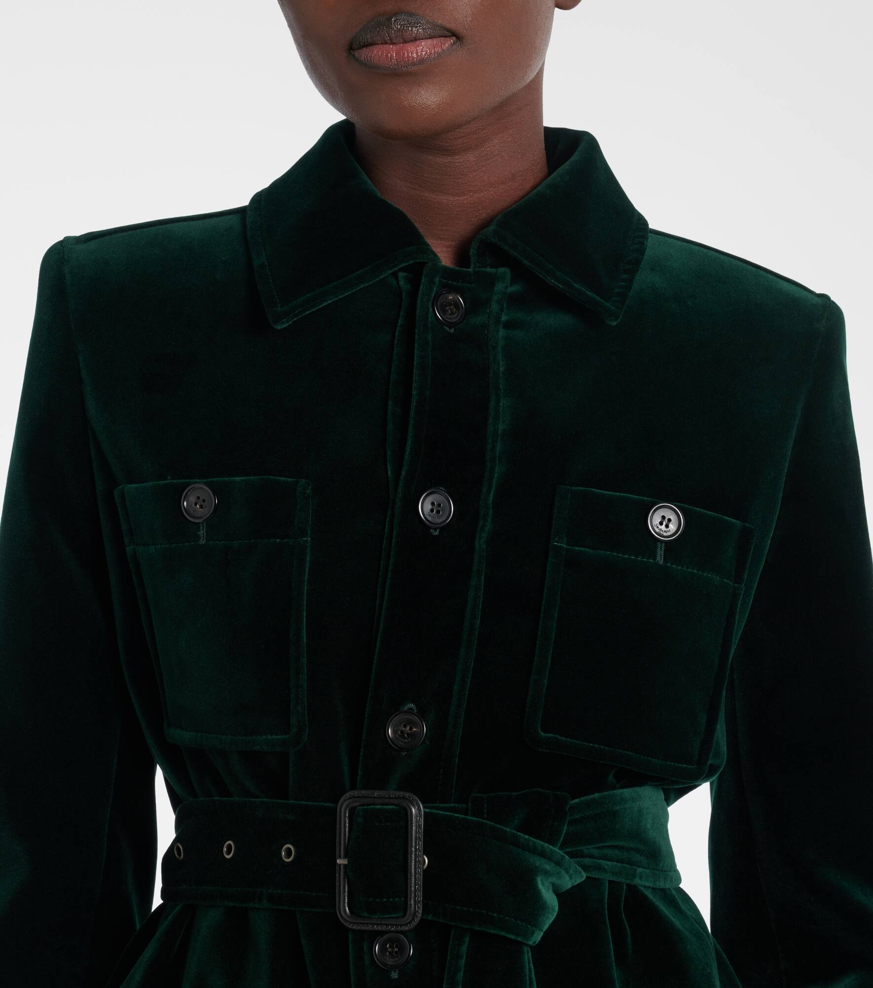 Saharienne cotton velvet jacket - 4