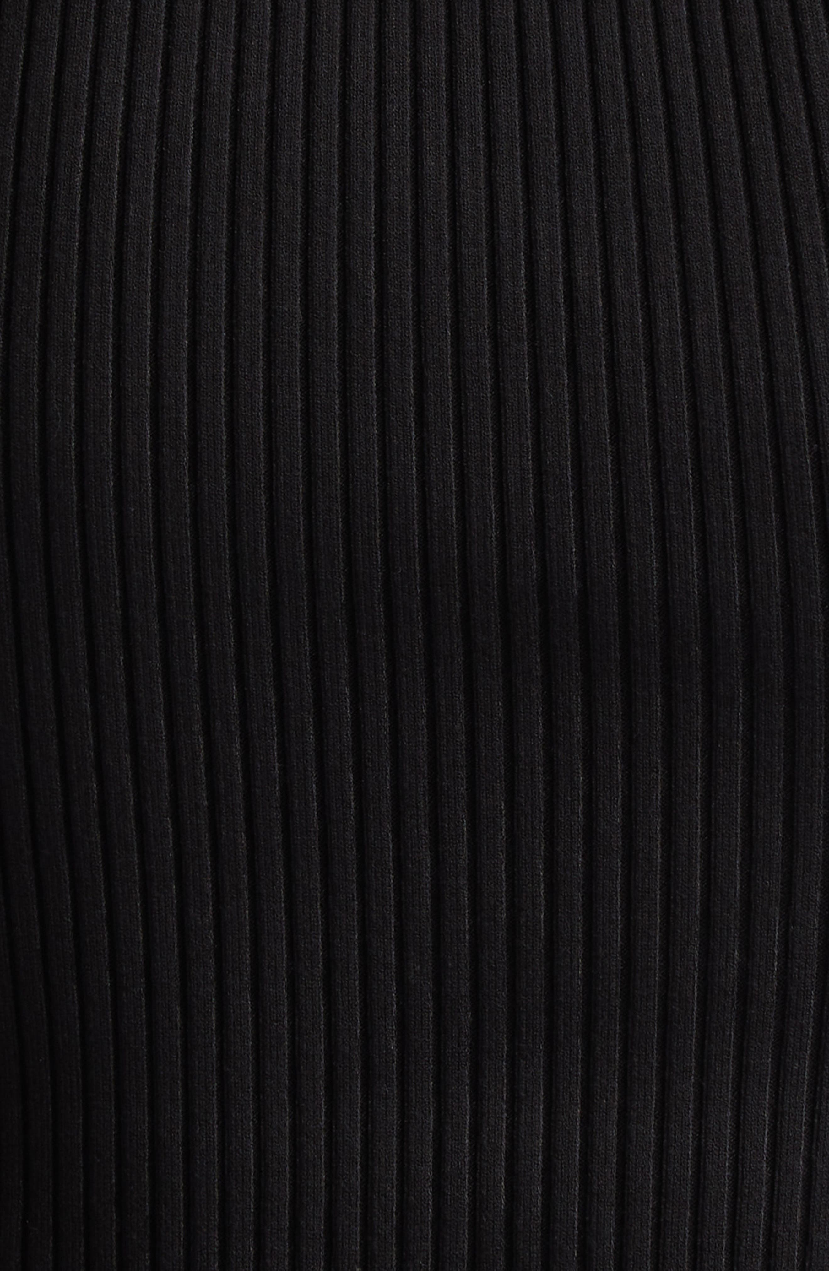 Courrèges Slash Rib Sweater Dress in Black at Nordstrom - 6