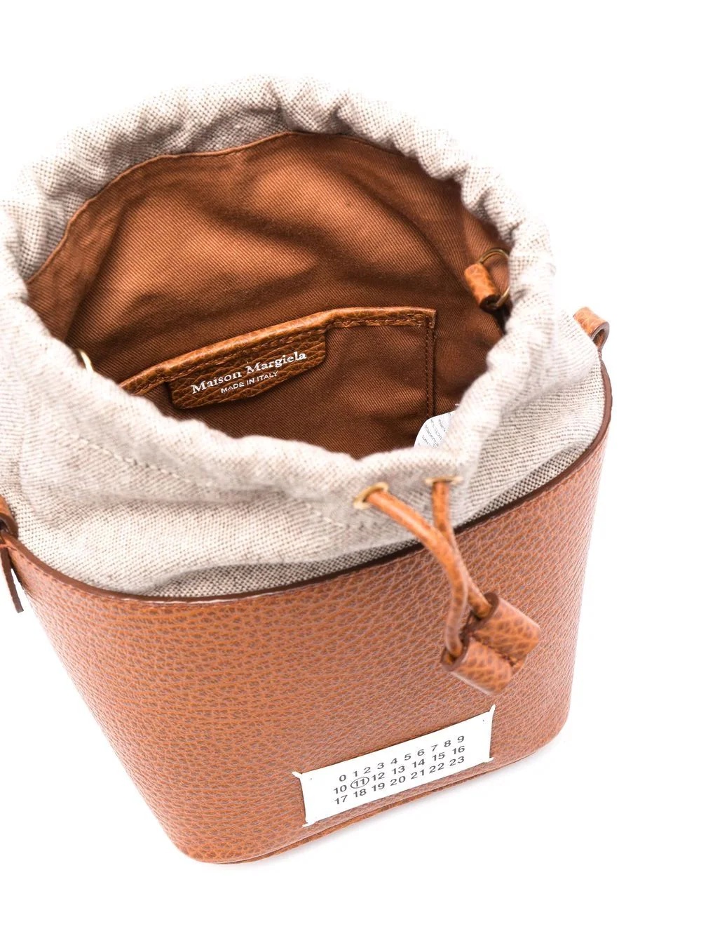 logo patch bucket bag - 5
