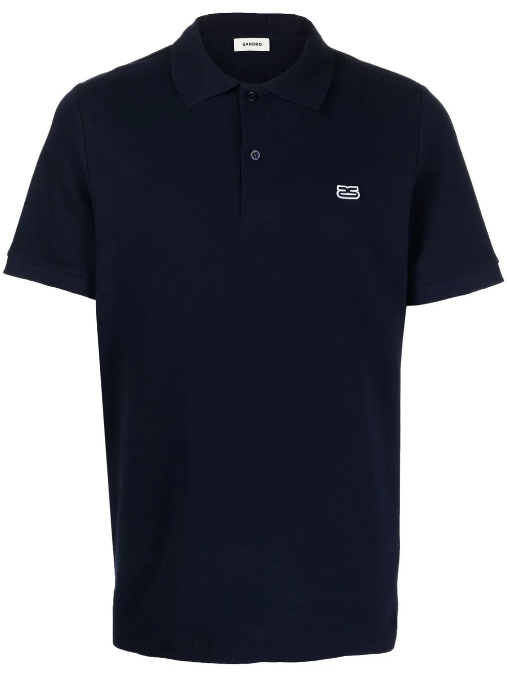 embroidered-logo detail polo shirt - 1