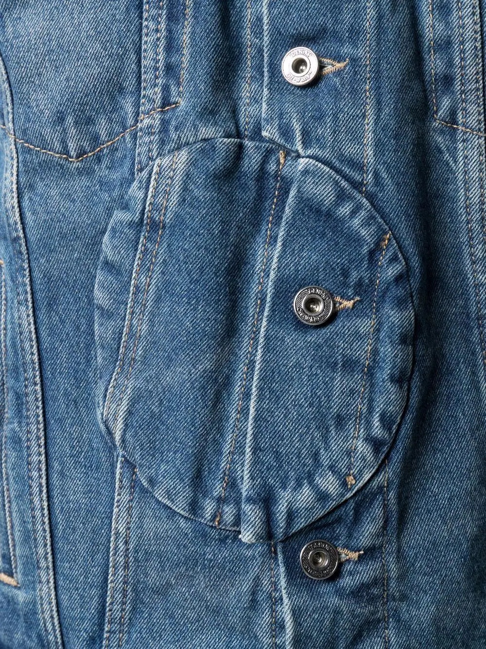 Corp twist-front denim jacket - 5