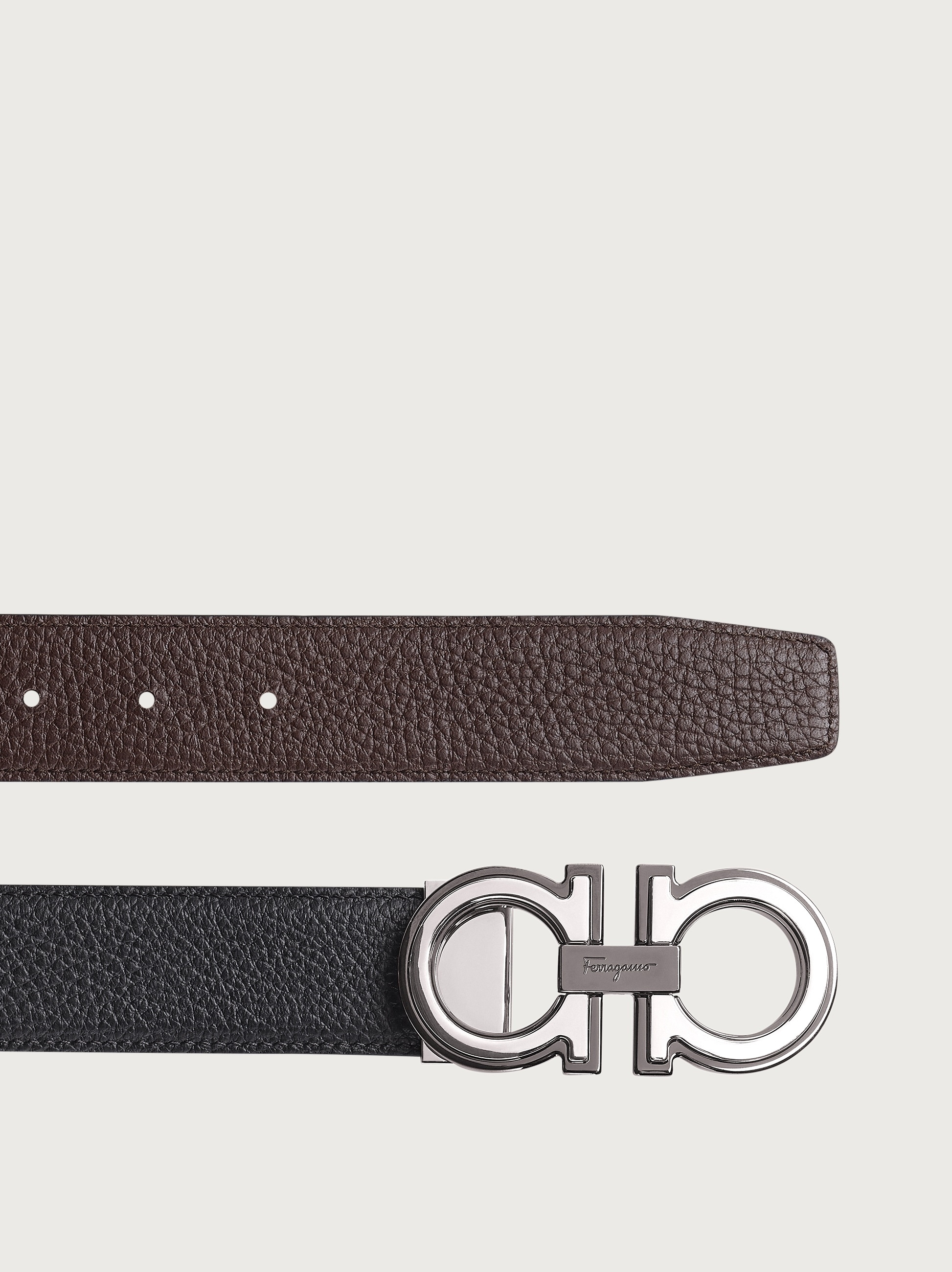 Reversible and adjustable Gancini belt - 3