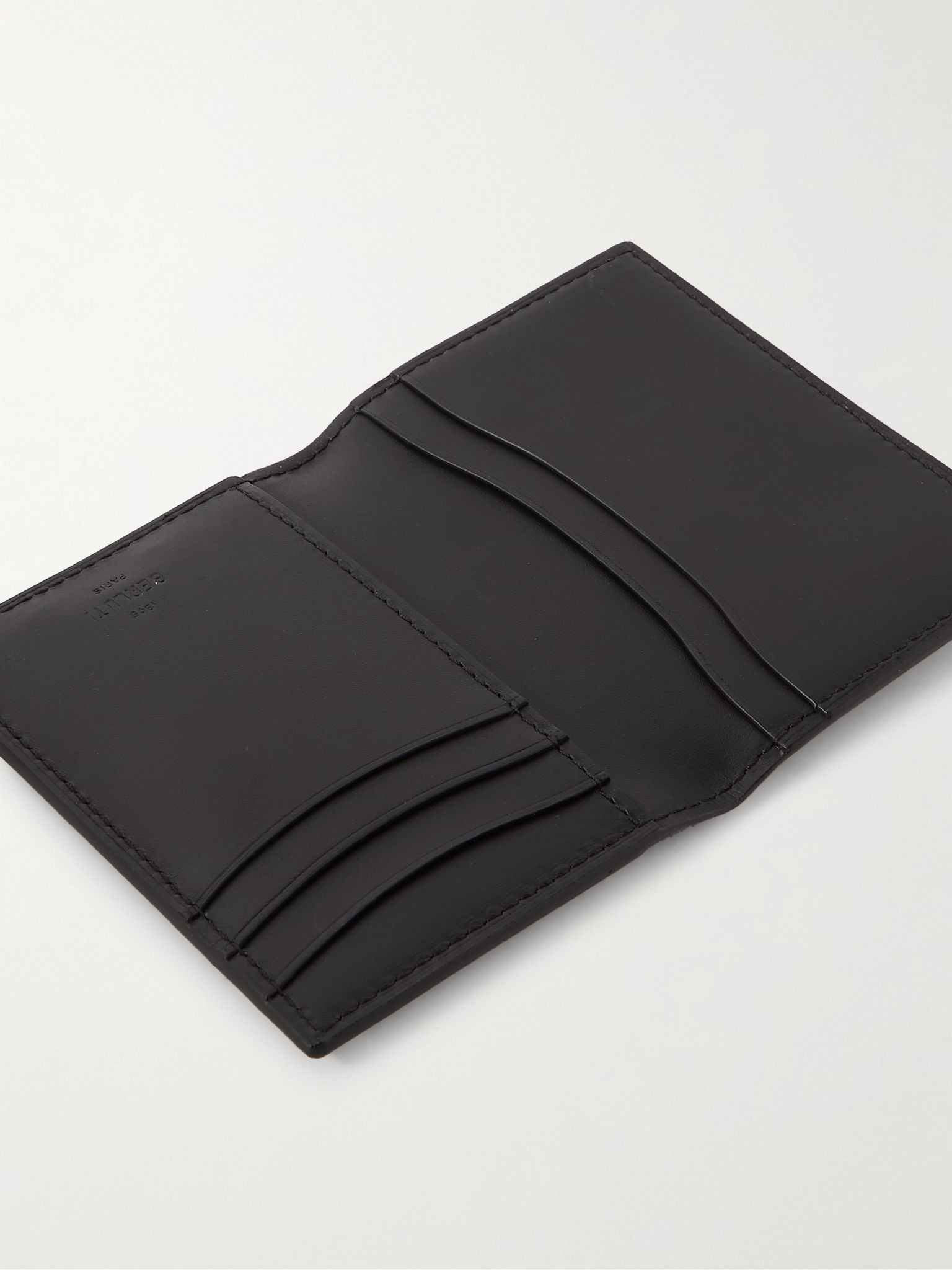 Jagua Neo Scritto Venezia Leather Bifold Cardholder Brown - 4