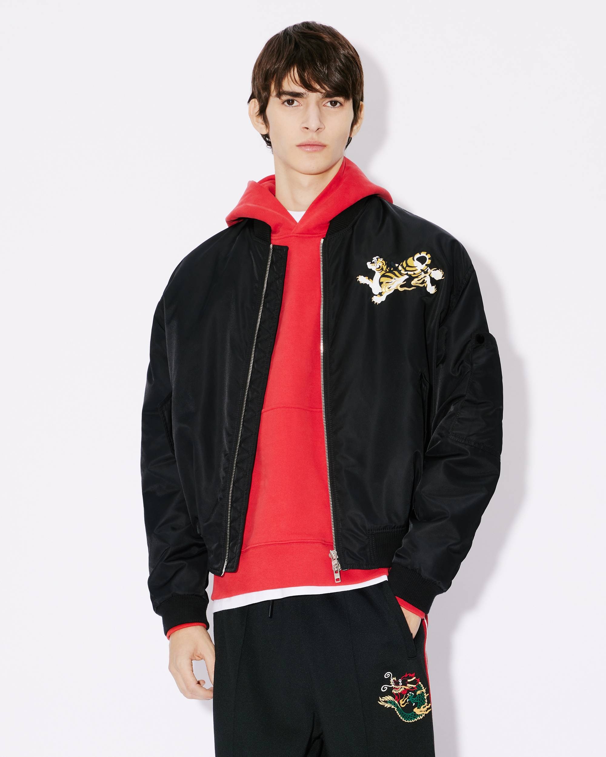 'Year of the Dragon' embroidered bomber jacket - 3