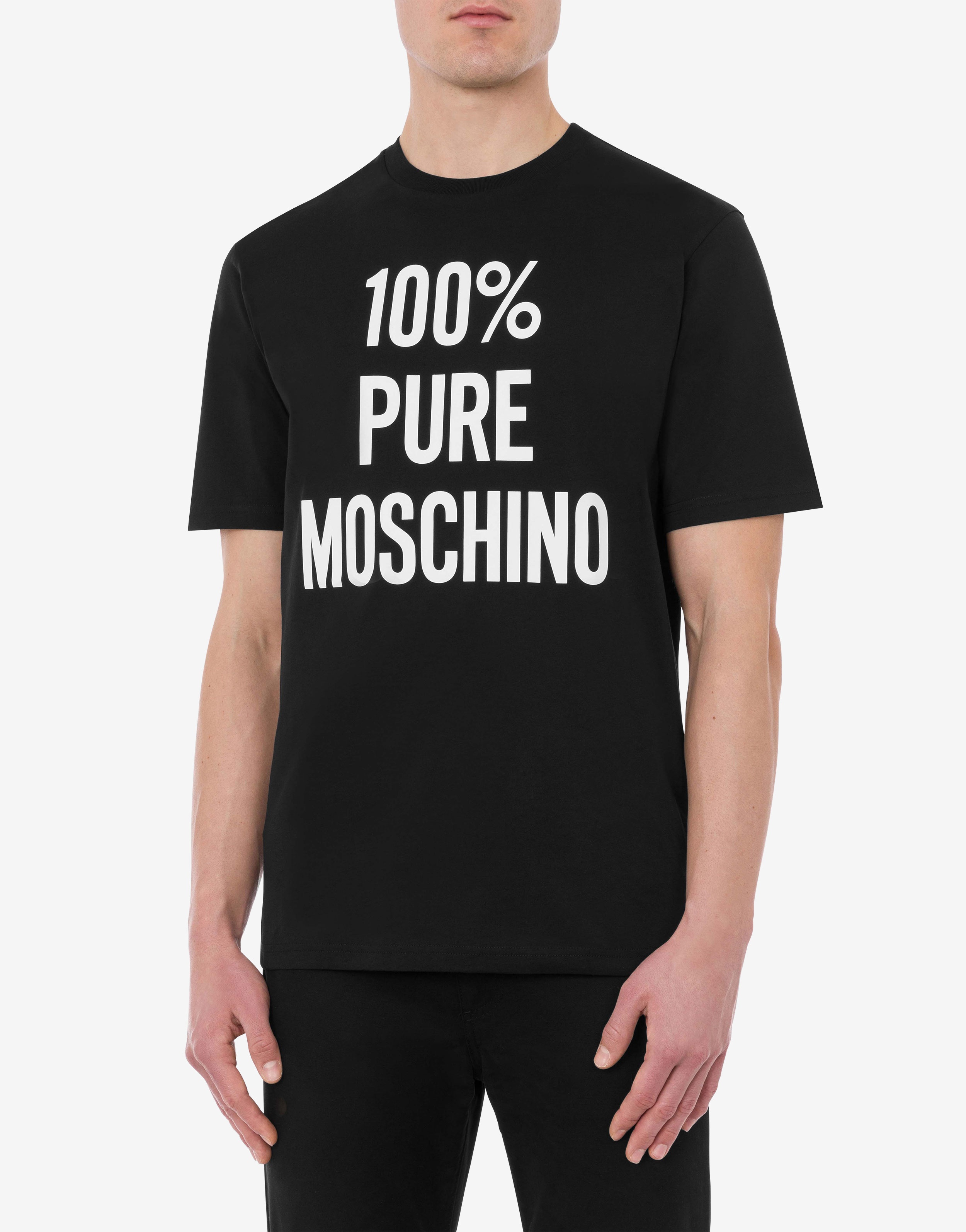 100% PURE MOSCHINO ORGANIC JERSEY T-SHIRT - 9