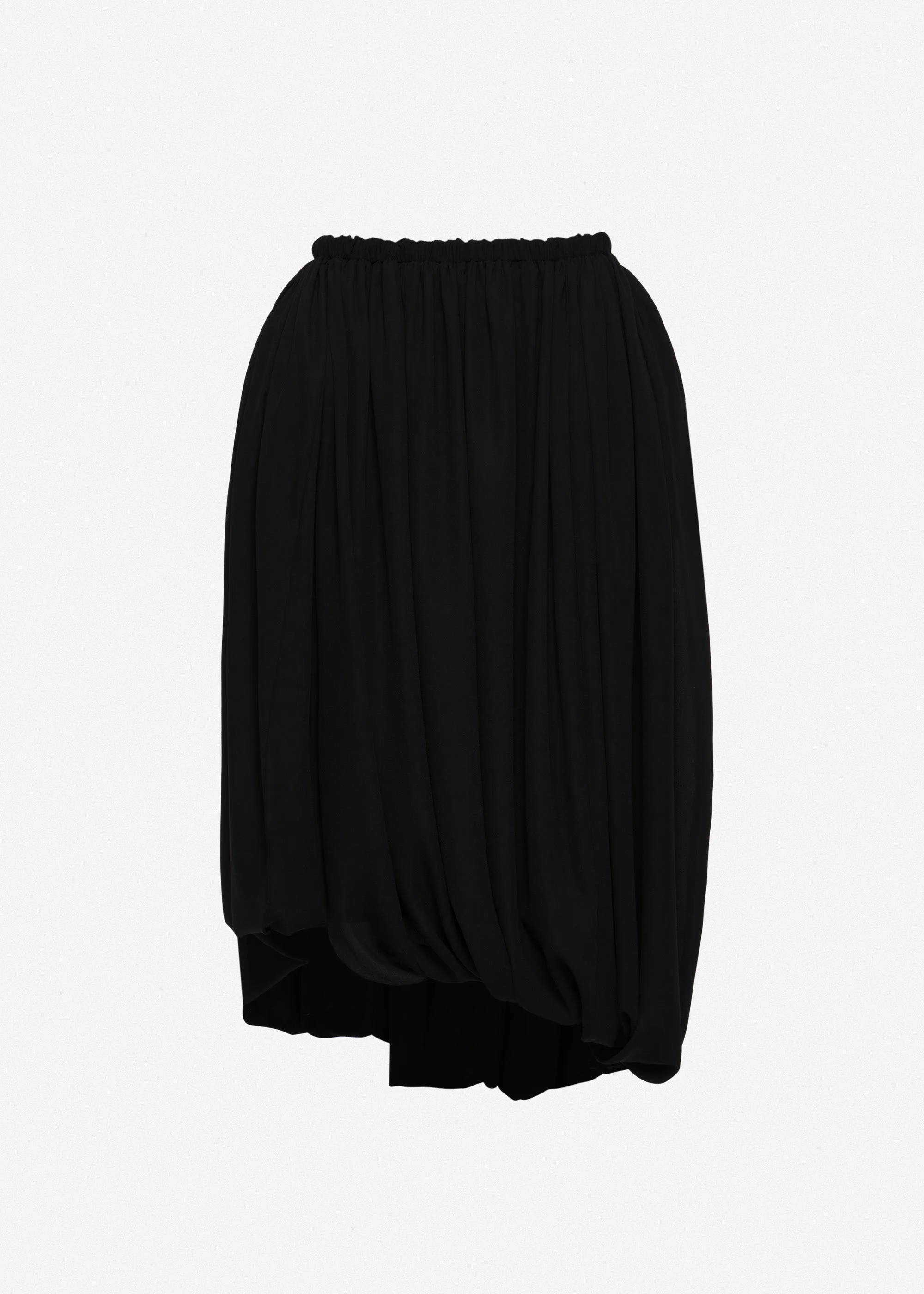 Layered balloon skirt in black - 1