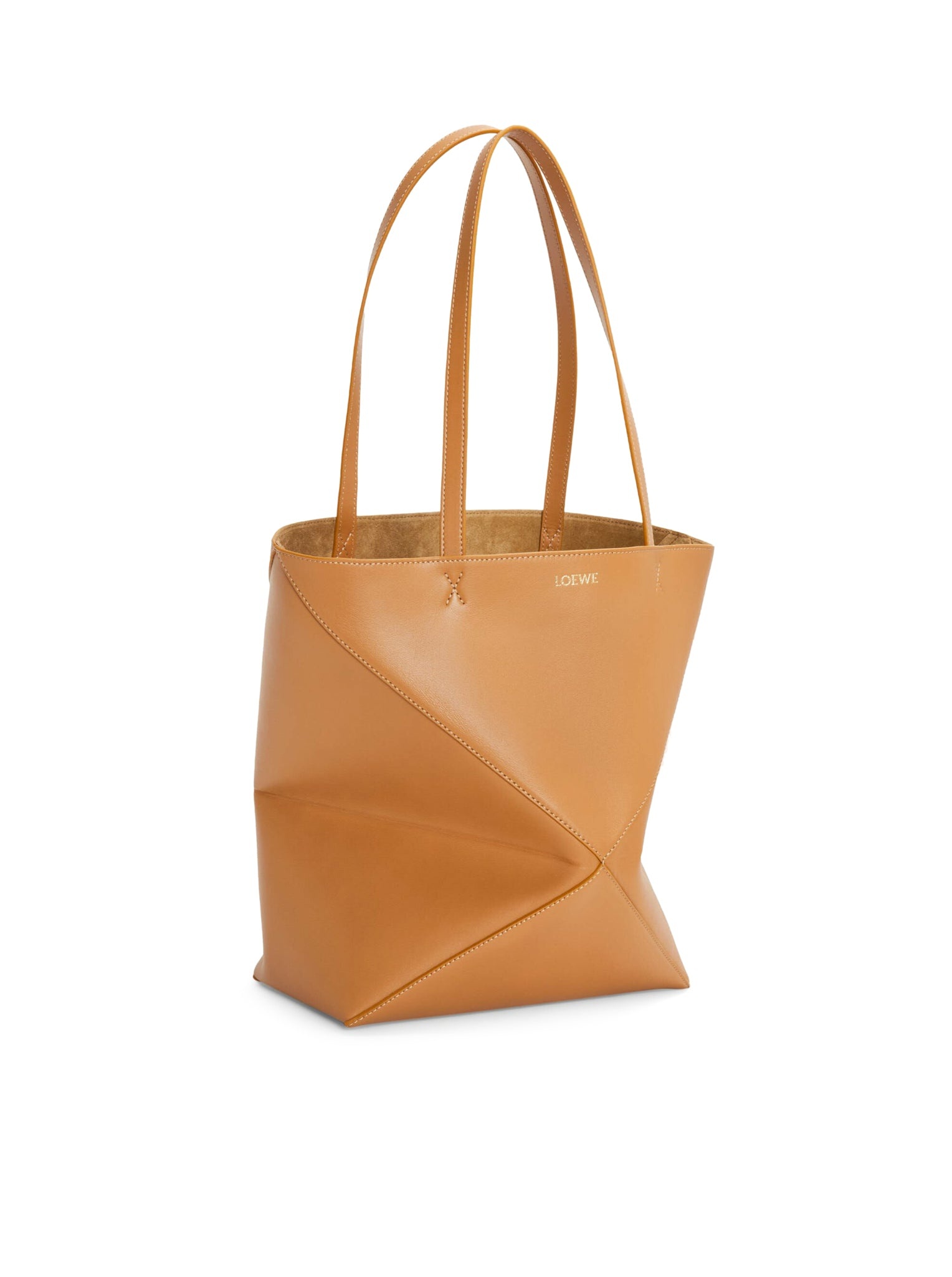 PUZZLE FOLD TOTE BAG IN SHINY CALFSKIN - 4