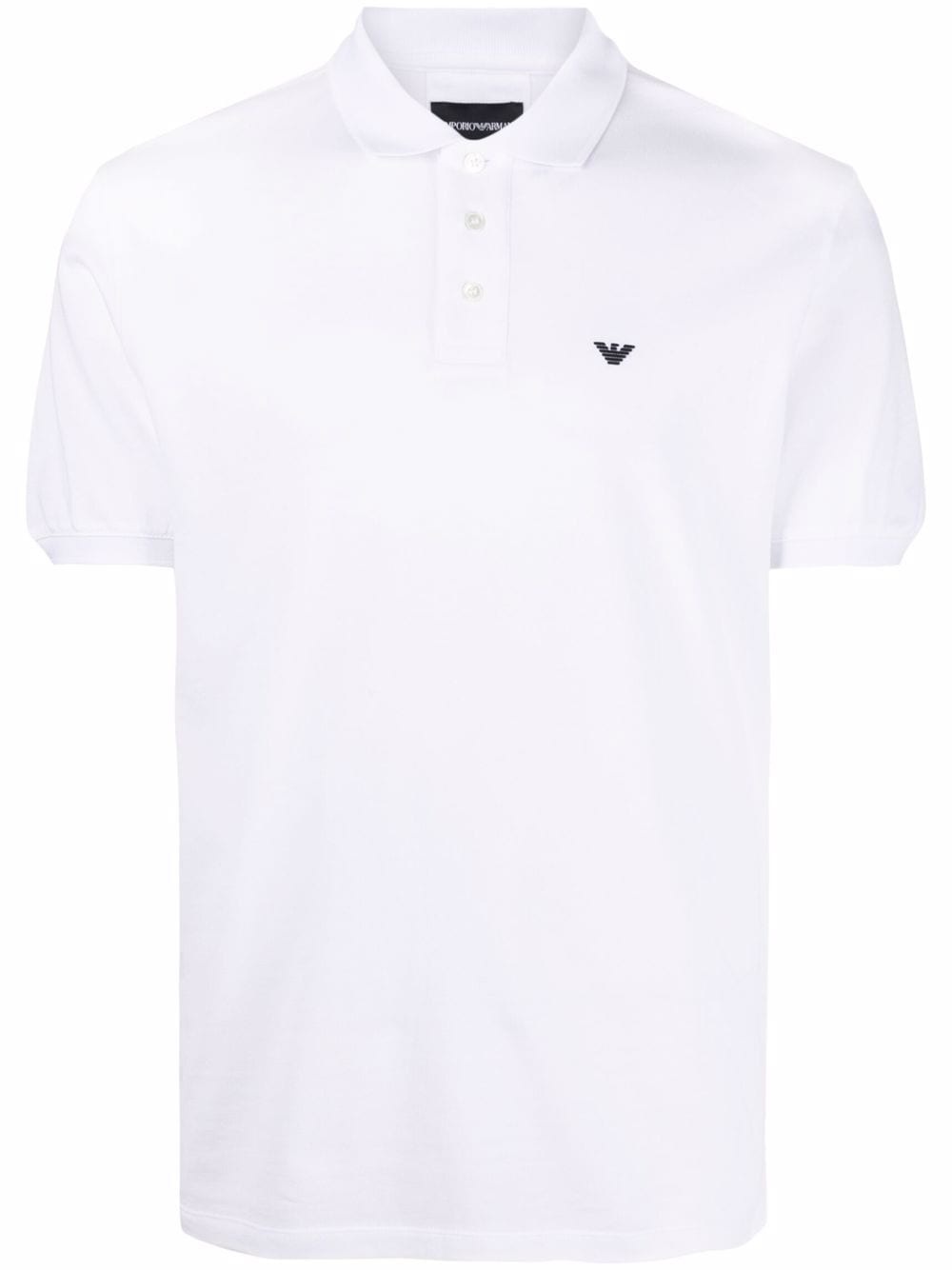 logo-embroidered polo shirt - 1