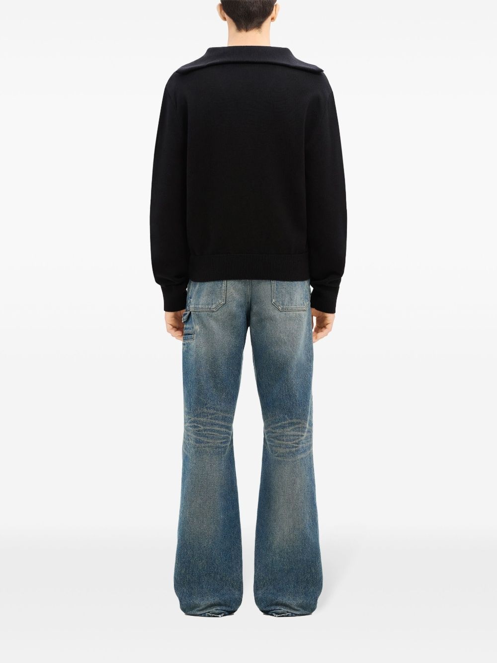 trucker wool sweater - 5