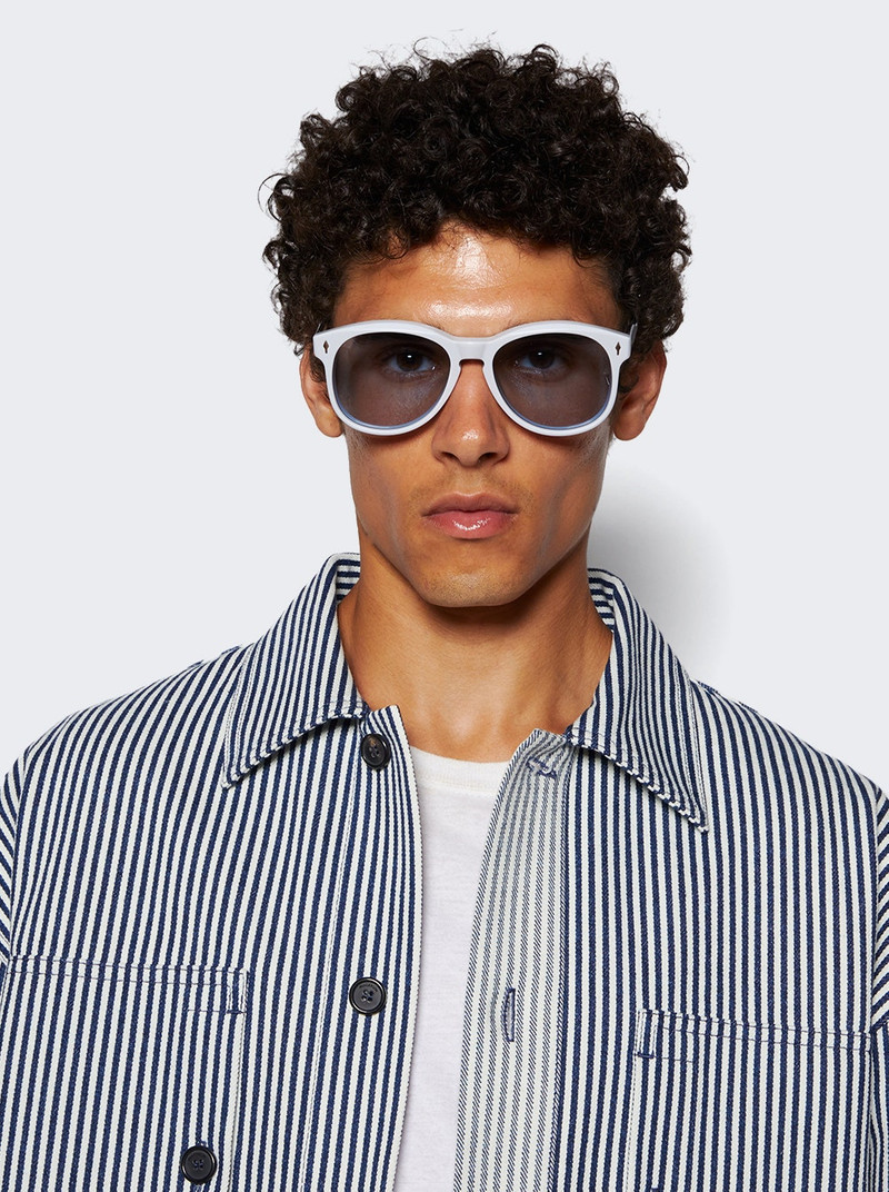 JACQUES MARIE MAGE Kay Sunglasses Sky Suede outlook