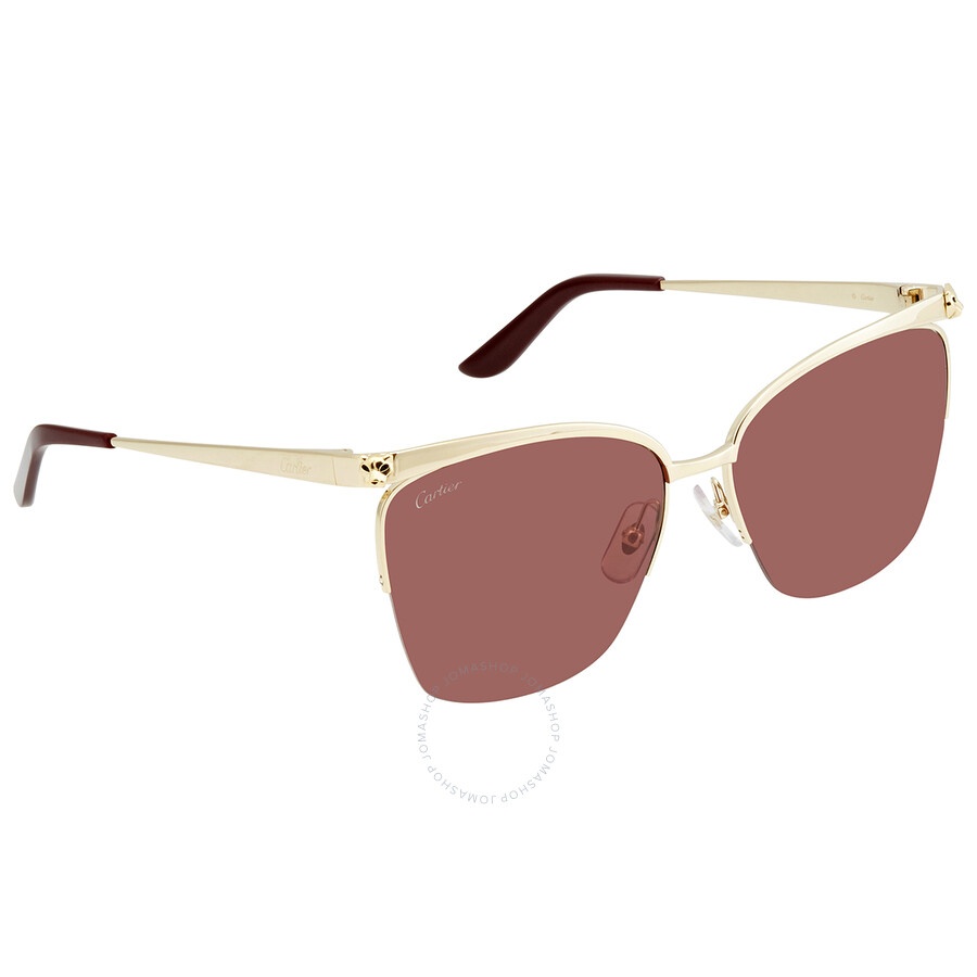 Cartier Panthere de Cartier Red Butterfly Ladies Sunglasses CT0124S 003 59 - 2