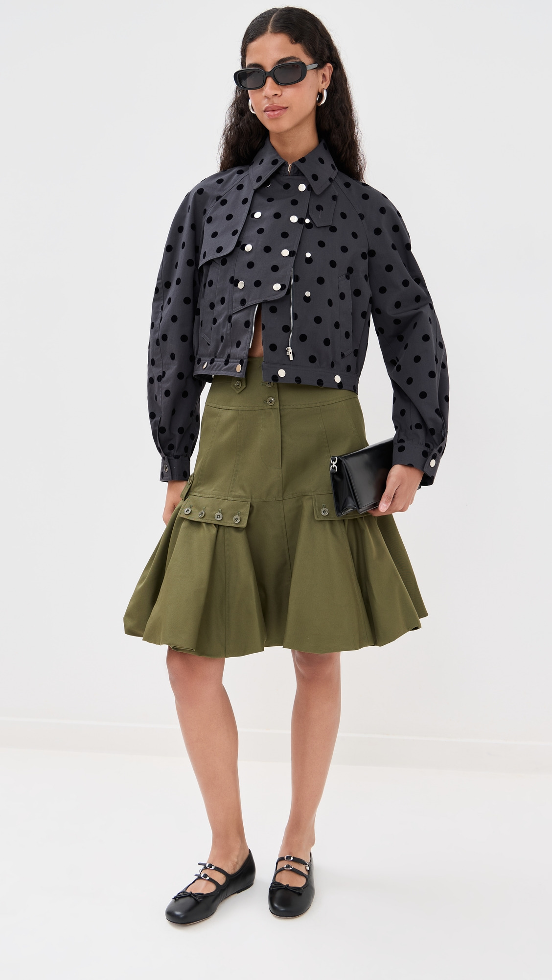 Puff Hem Skirt - 4