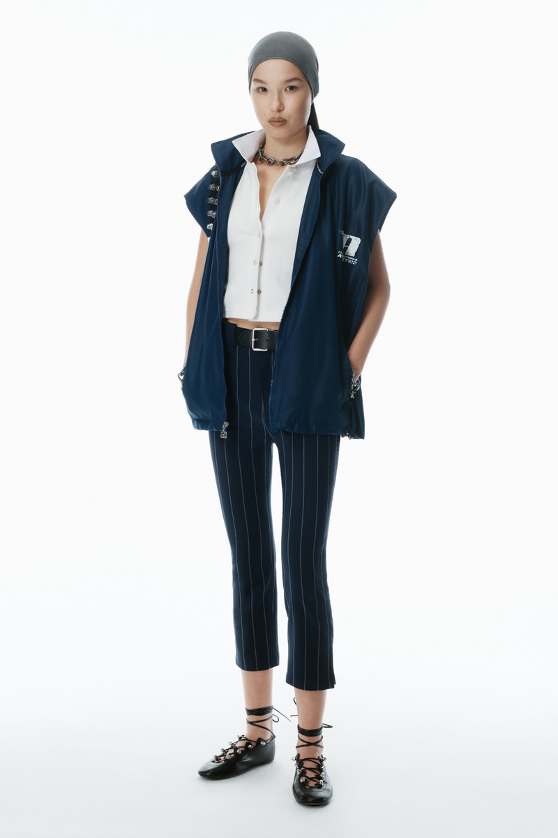 Alexander Wang Baseball Pinstripe Capri Pants outlook