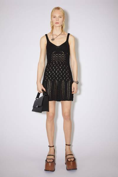 Acne Studios Knitted mini dress - Black outlook