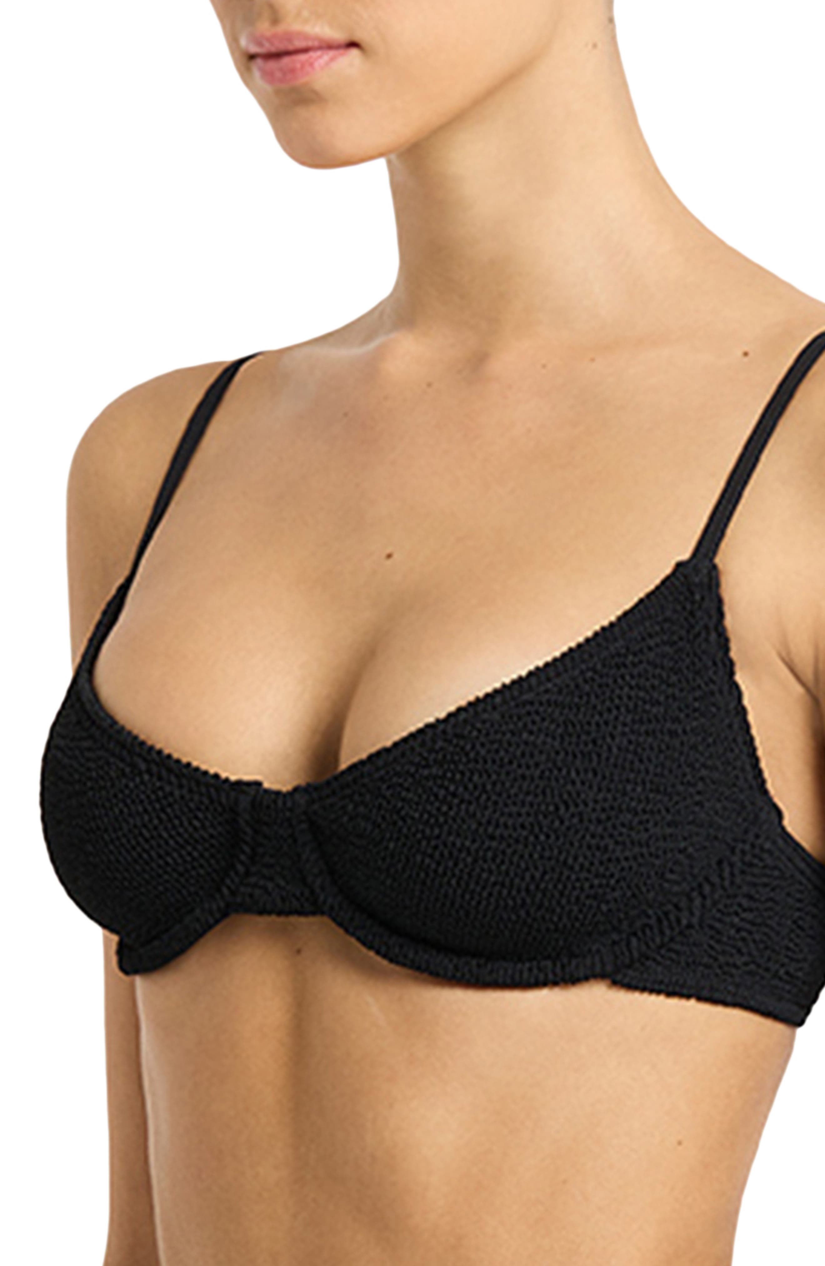 bond-eye Gracie Balconette Bikini Top in Black Eco at Nordstrom - 6