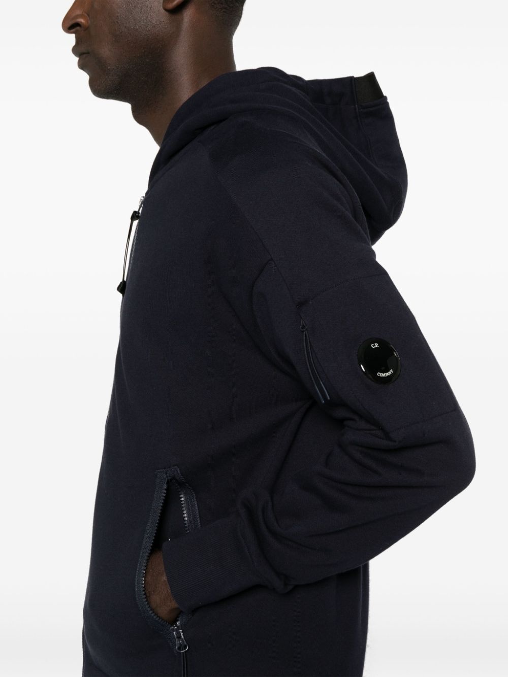Lens-detailed cotton hoodie - 5
